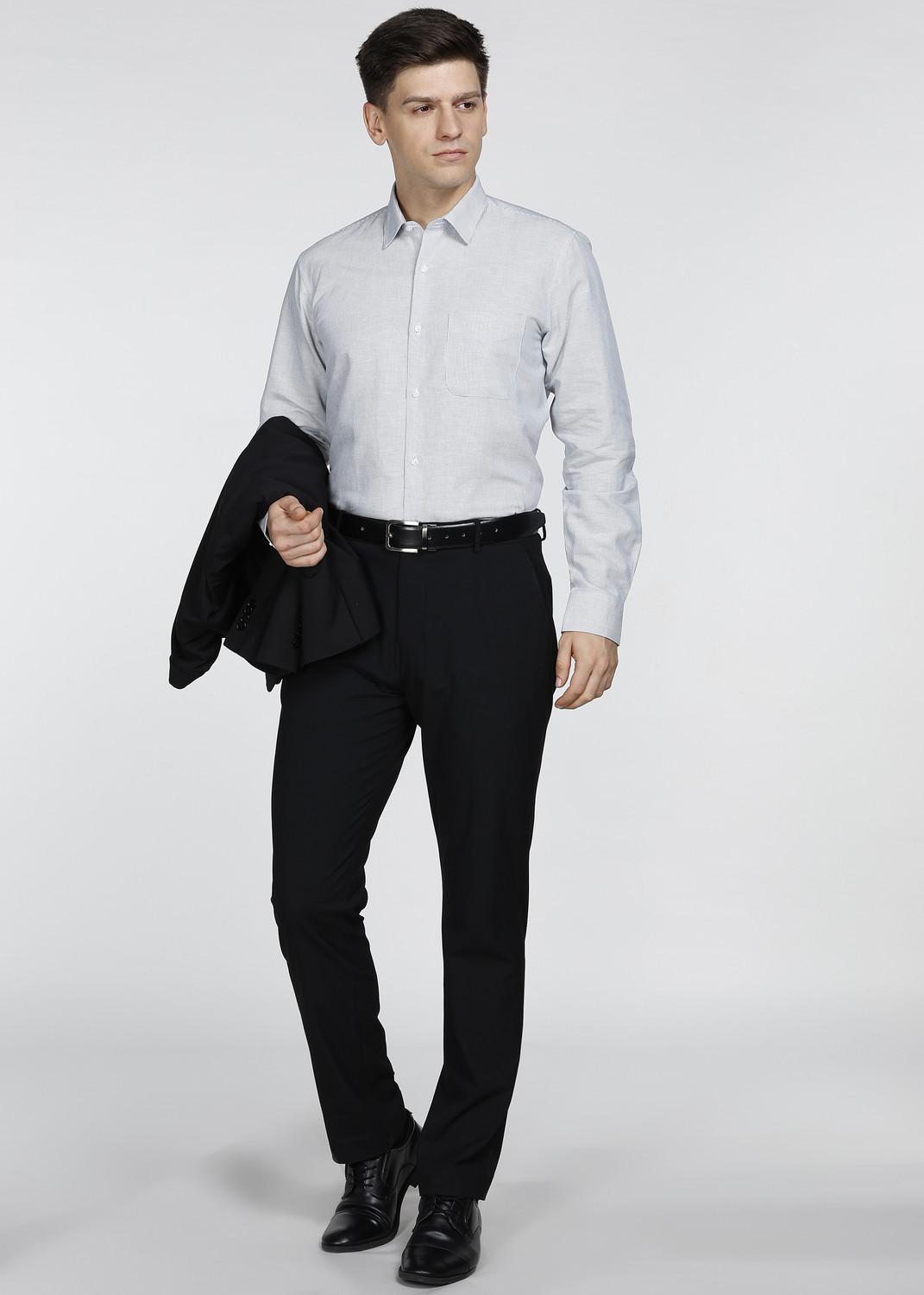 Image of PETER ENGLAND Men Slim Fit Striped Formal Shirt