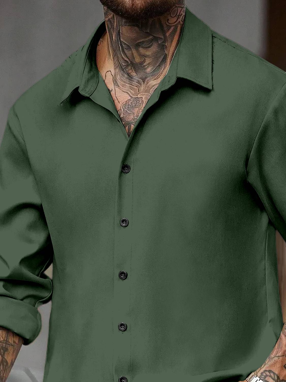 DarkSquare Men Green Casual Shirt - Image 4