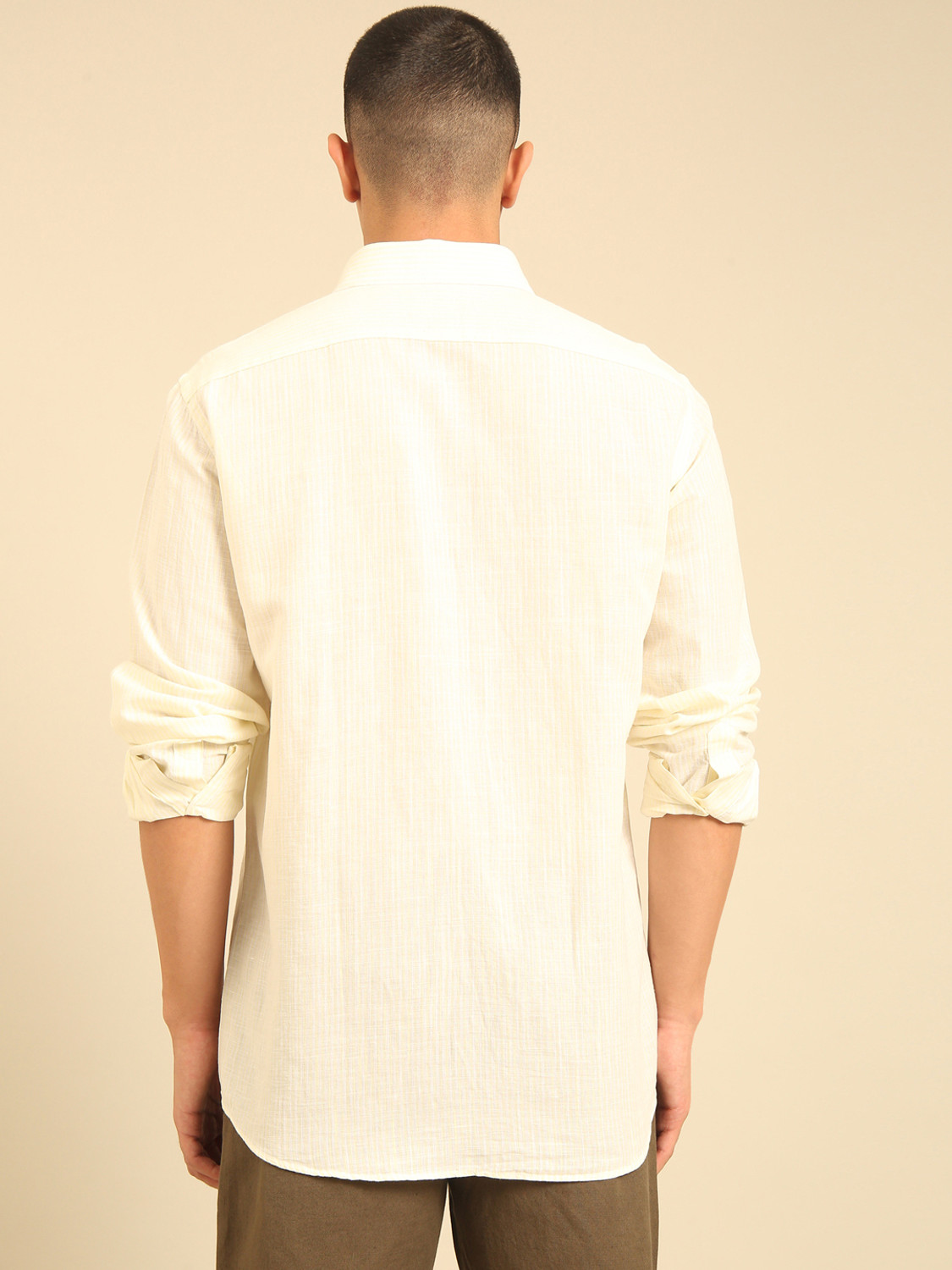 Image of CAVALLO BY LINEN CLUB Men Regular Fit Solid Casual Shirt
