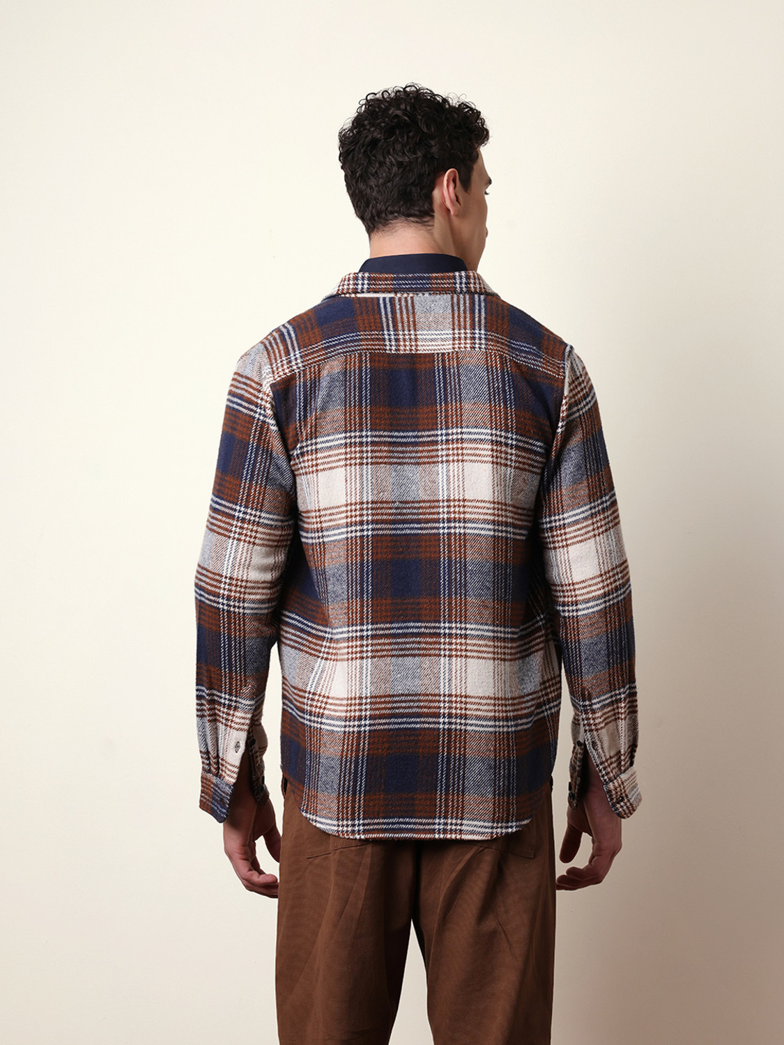 Image of THE BEAR HOUSE Men Checkered Casual Multicolor Shirt