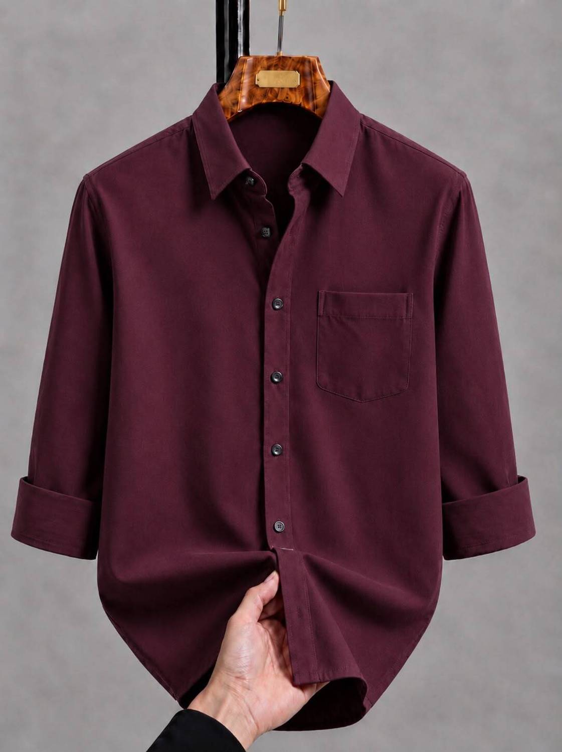 fitoda fashion Men Maroon Casual Shirt - Image 1