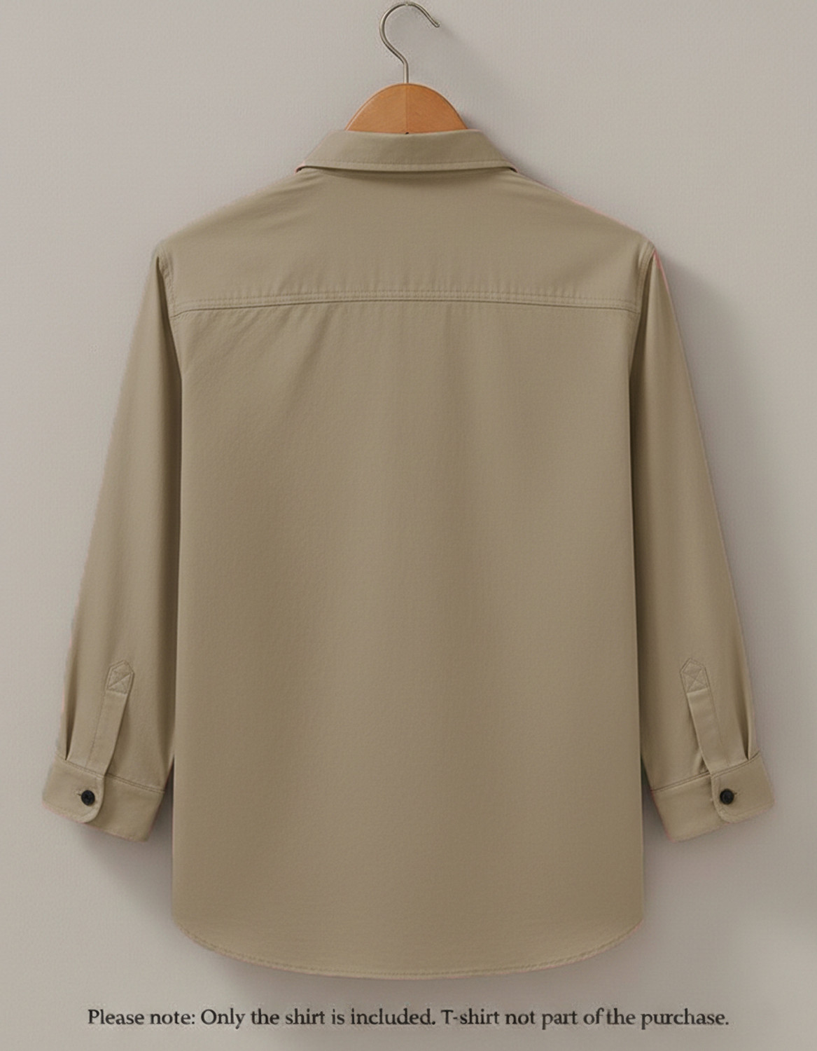 Image of ViRAST FASHION Men Solid Casual Beige Shirt