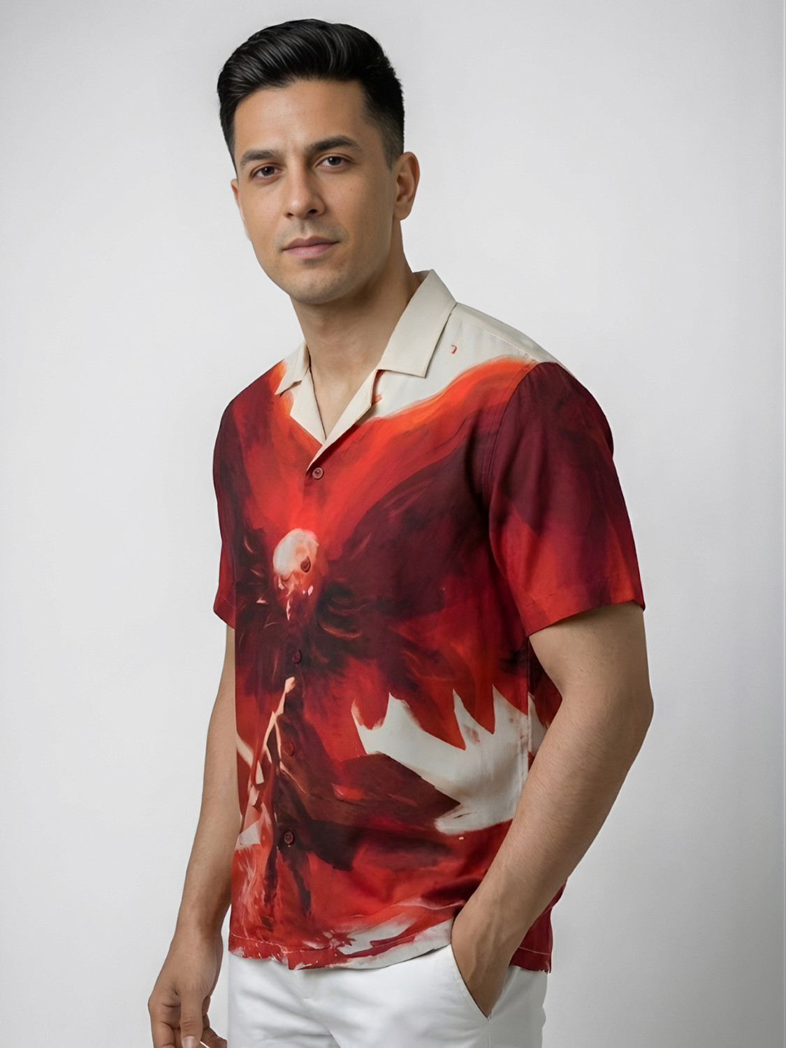 Image of MyDesignation Men Graphic Print Party Multicolor Shirt