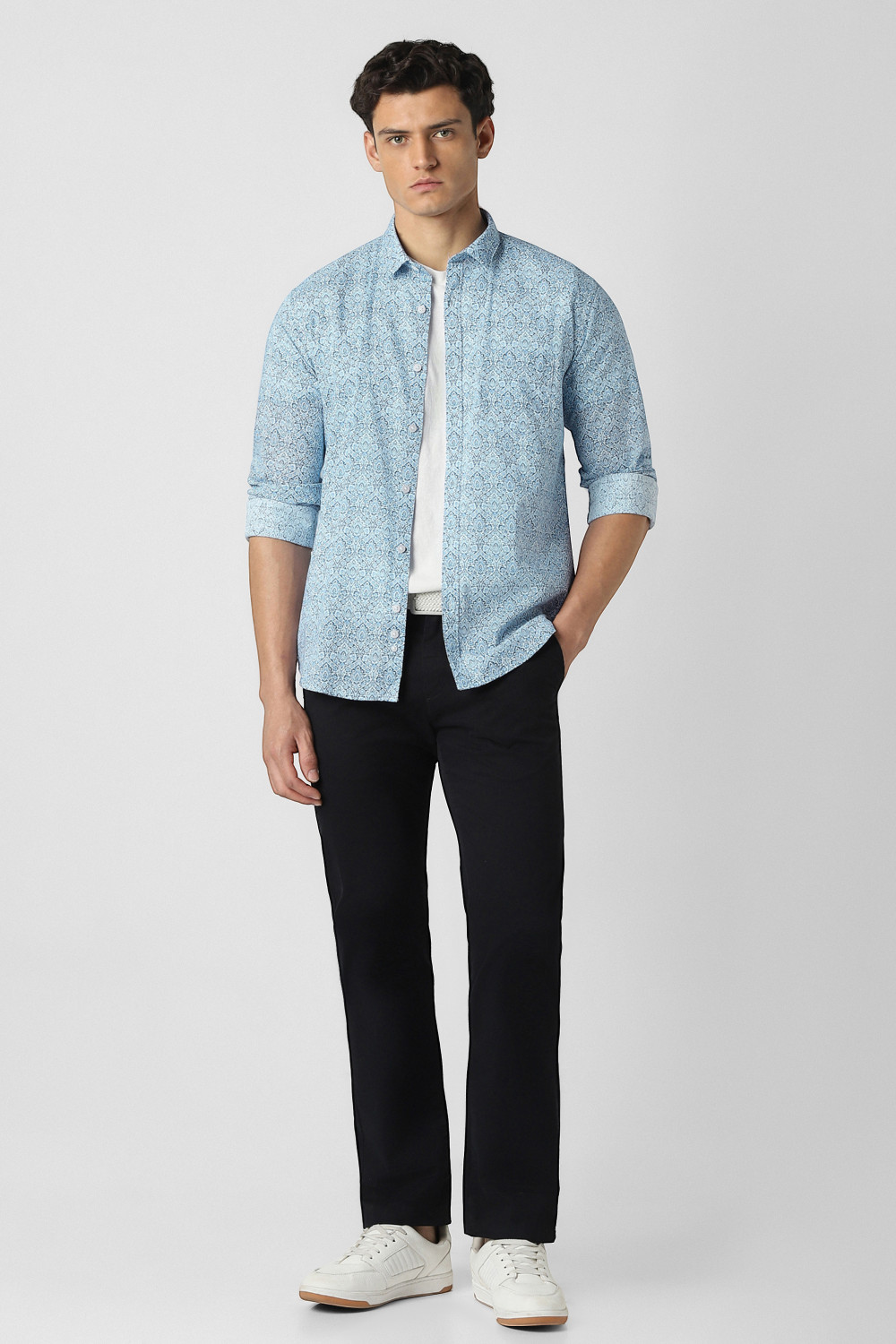 Image of V DOT BY VAN HEUSEN Men Printed Casual Multicolor Shirt