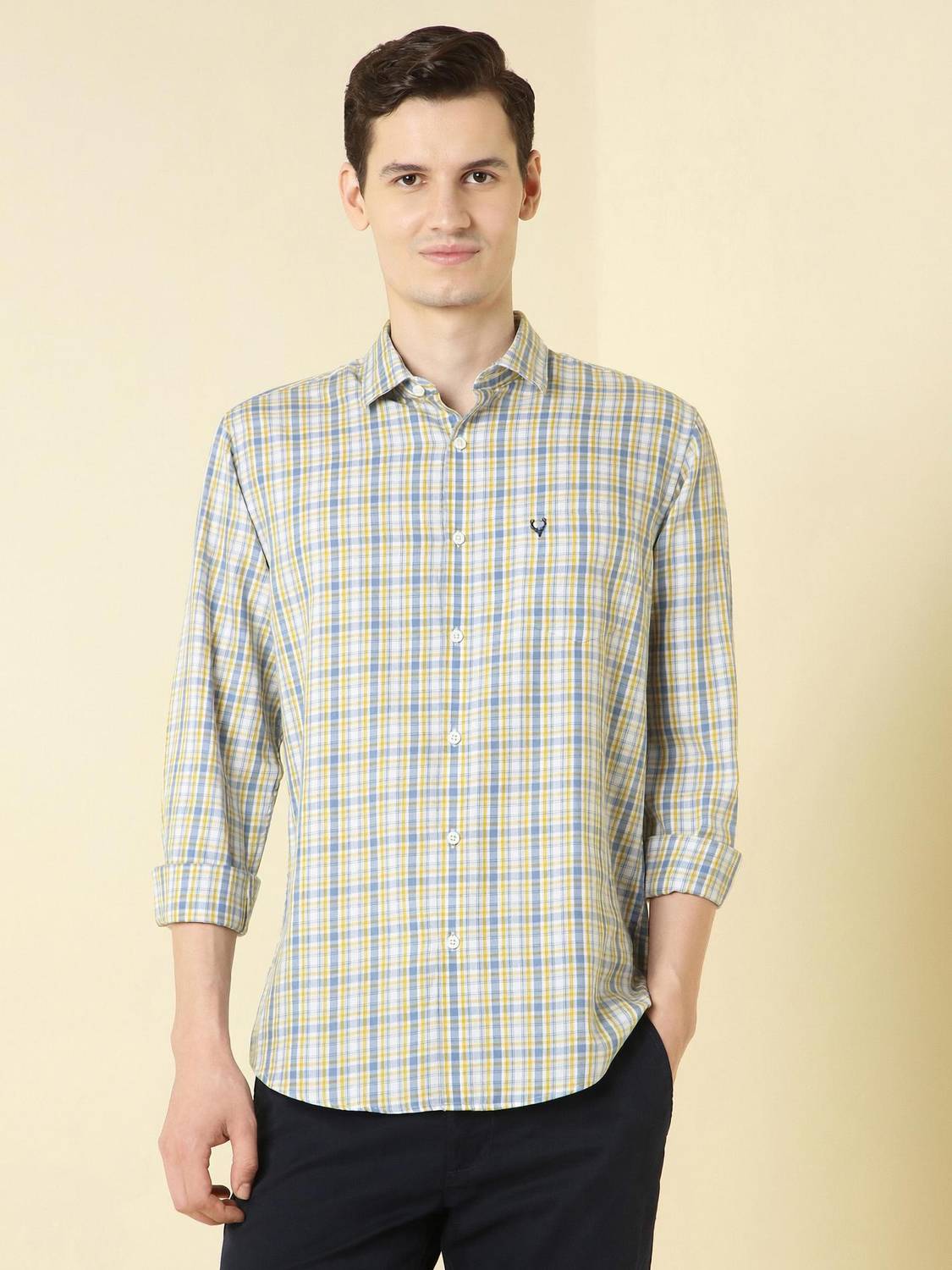 Allen Solly Men Checkered Casual Multicolor Shirt