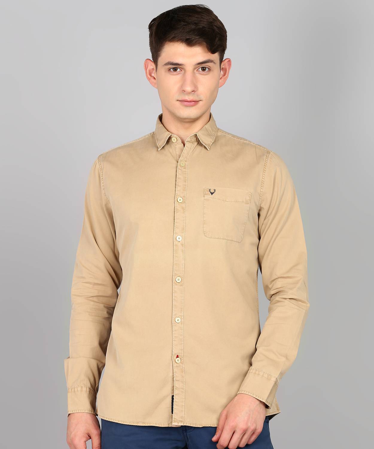 Allen Solly Men Solid Casual White Shirt