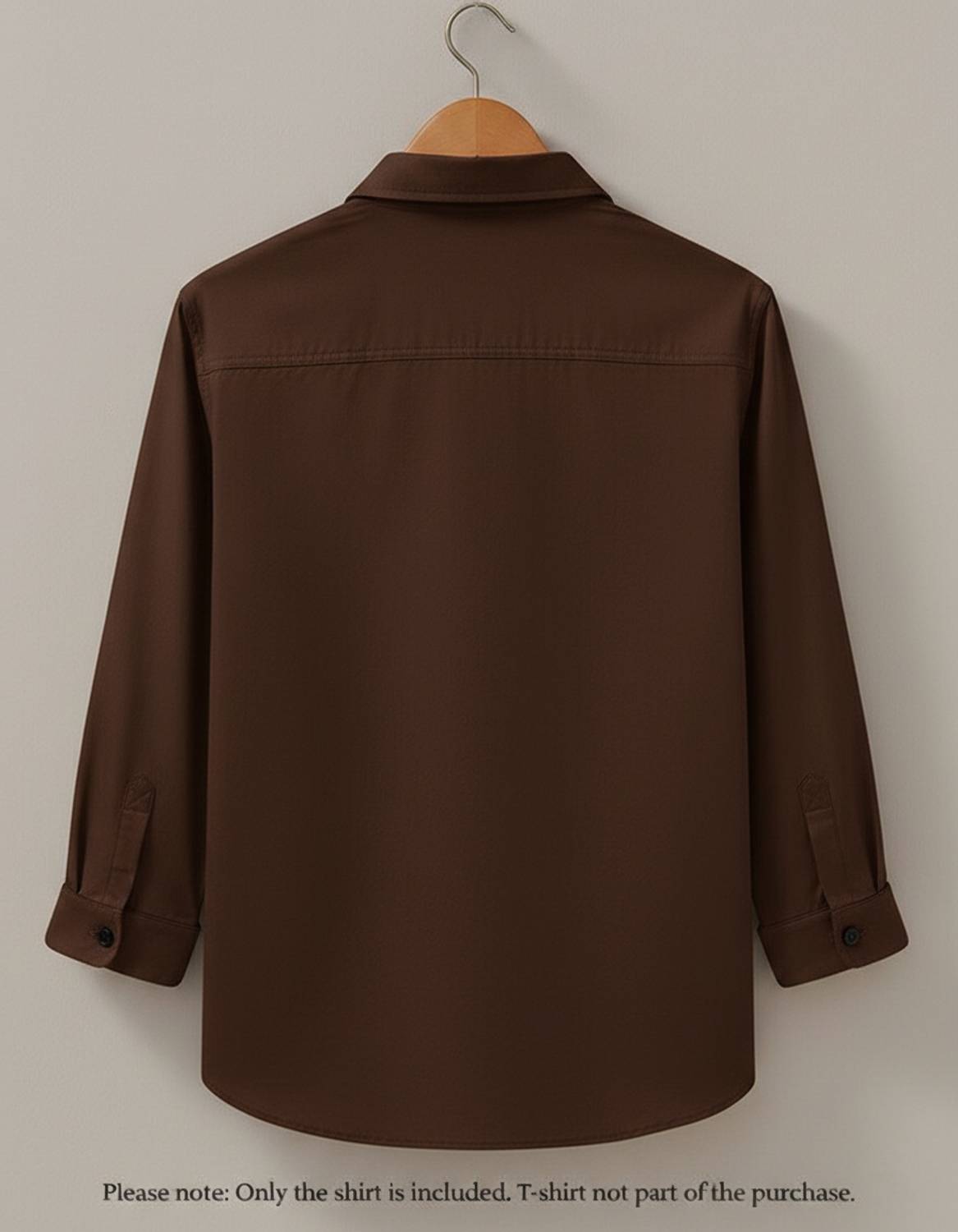 Virast Men Solid Casual Brown Shirt - Image 2