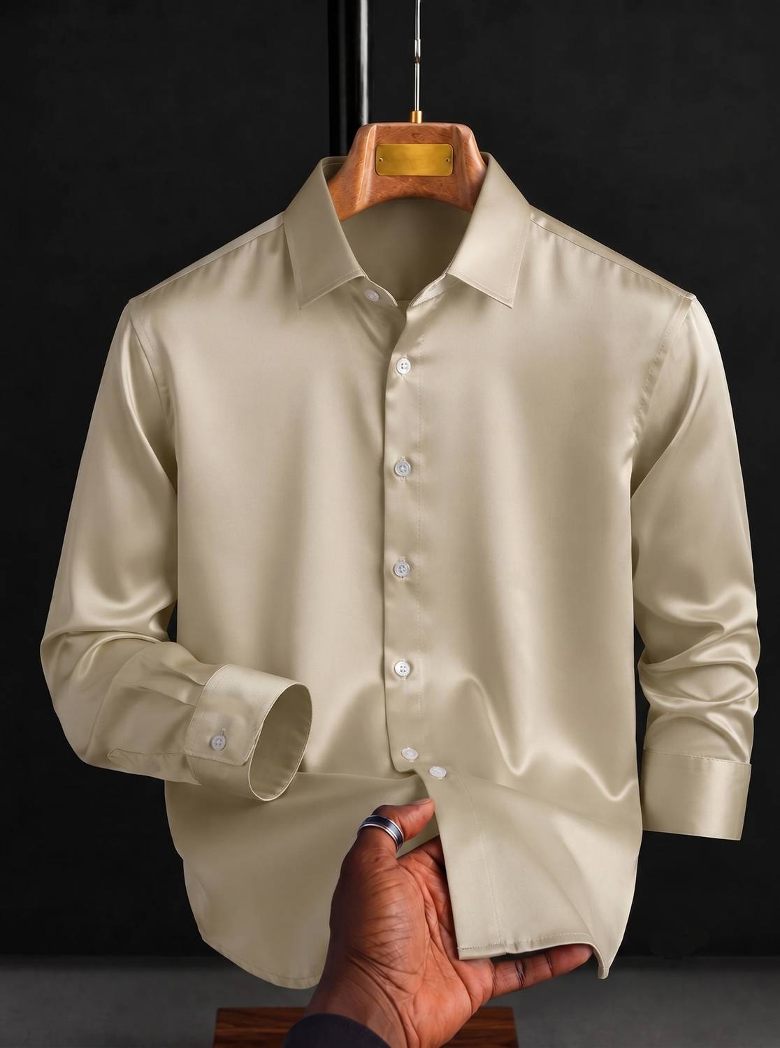 METRONAUT Men Beige Shirt - Image 4