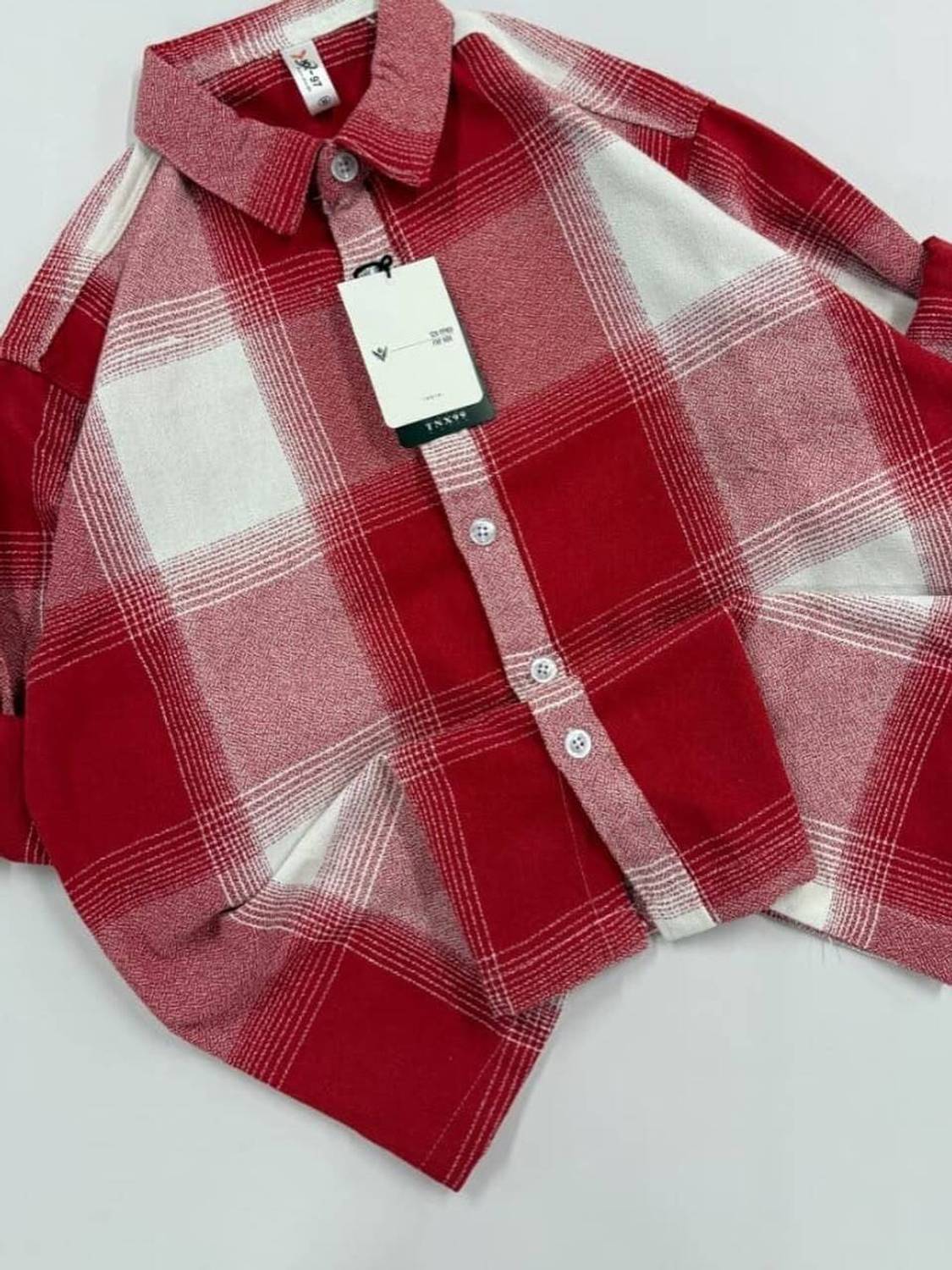 Ivory Men Checkered Casual Red, White Shirt - Image 2