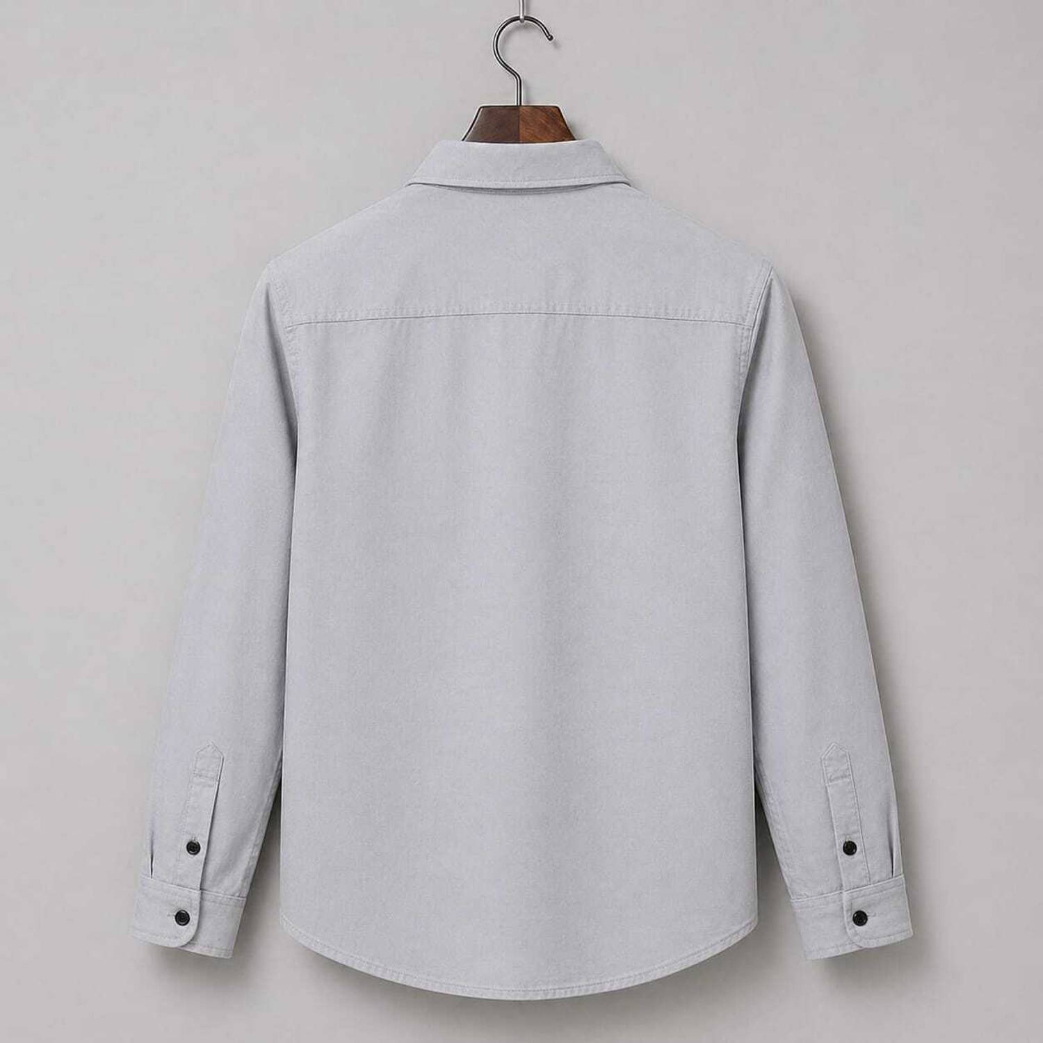 garry richard Men Solid Casual Grey Shirt - Image 2