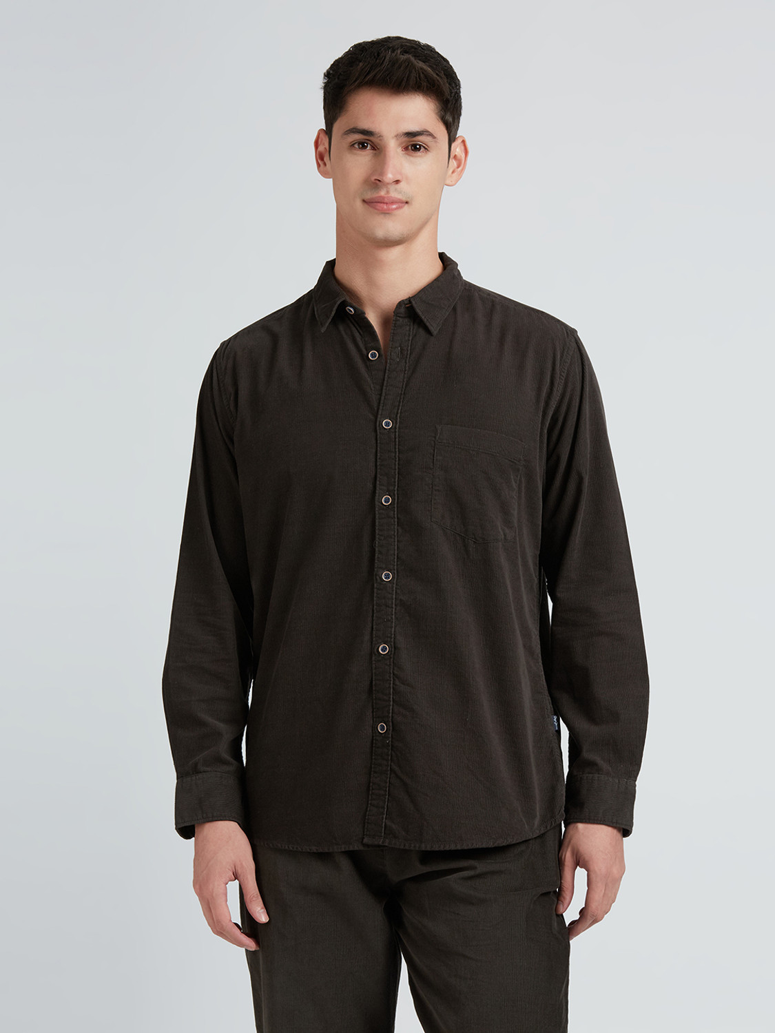 Image of Pepe Jeans Men Solid Casual Green Shirt