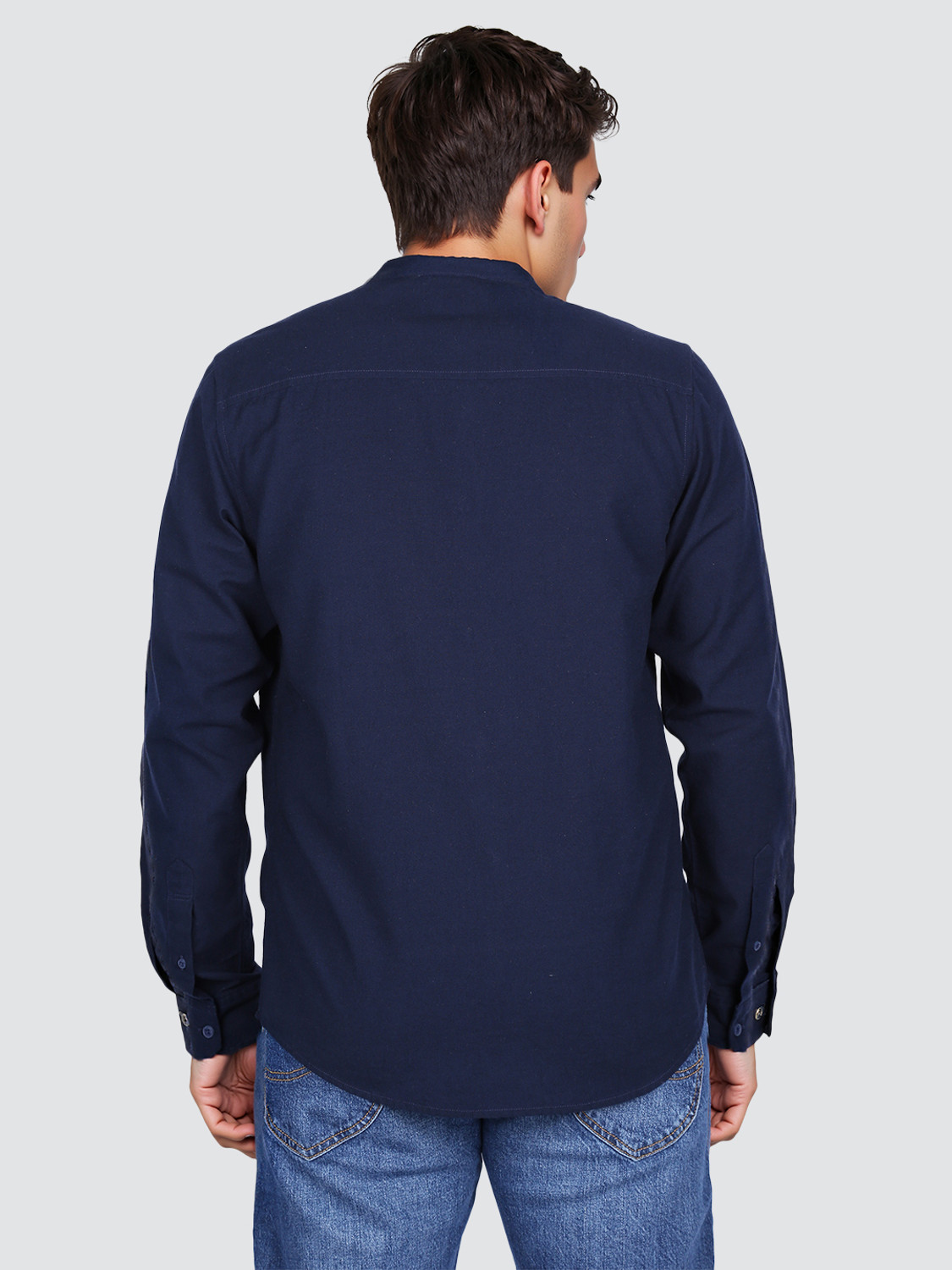 Image of LEE Men Solid Casual Blue Shirt