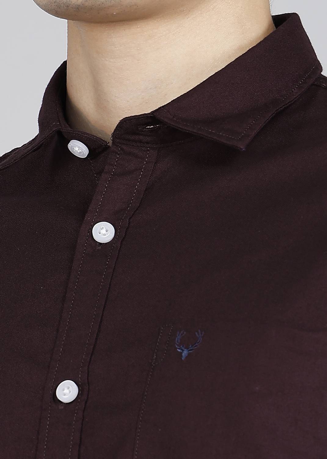 Allen Solly Men Maroon Casual Shirt - Image 5