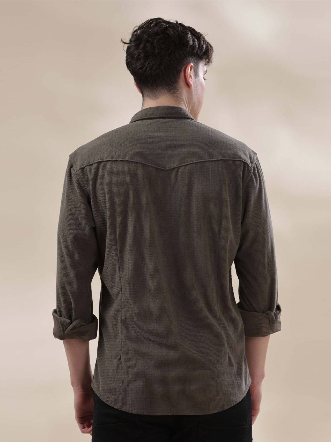 HERE&NOW Men Green Casual Shirt - Image 2
