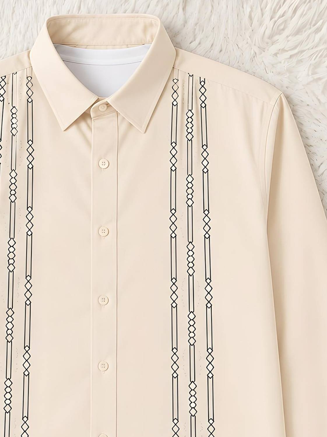 Gentlehaus Men Regular Fit Geometric Print Shirt - Image 3