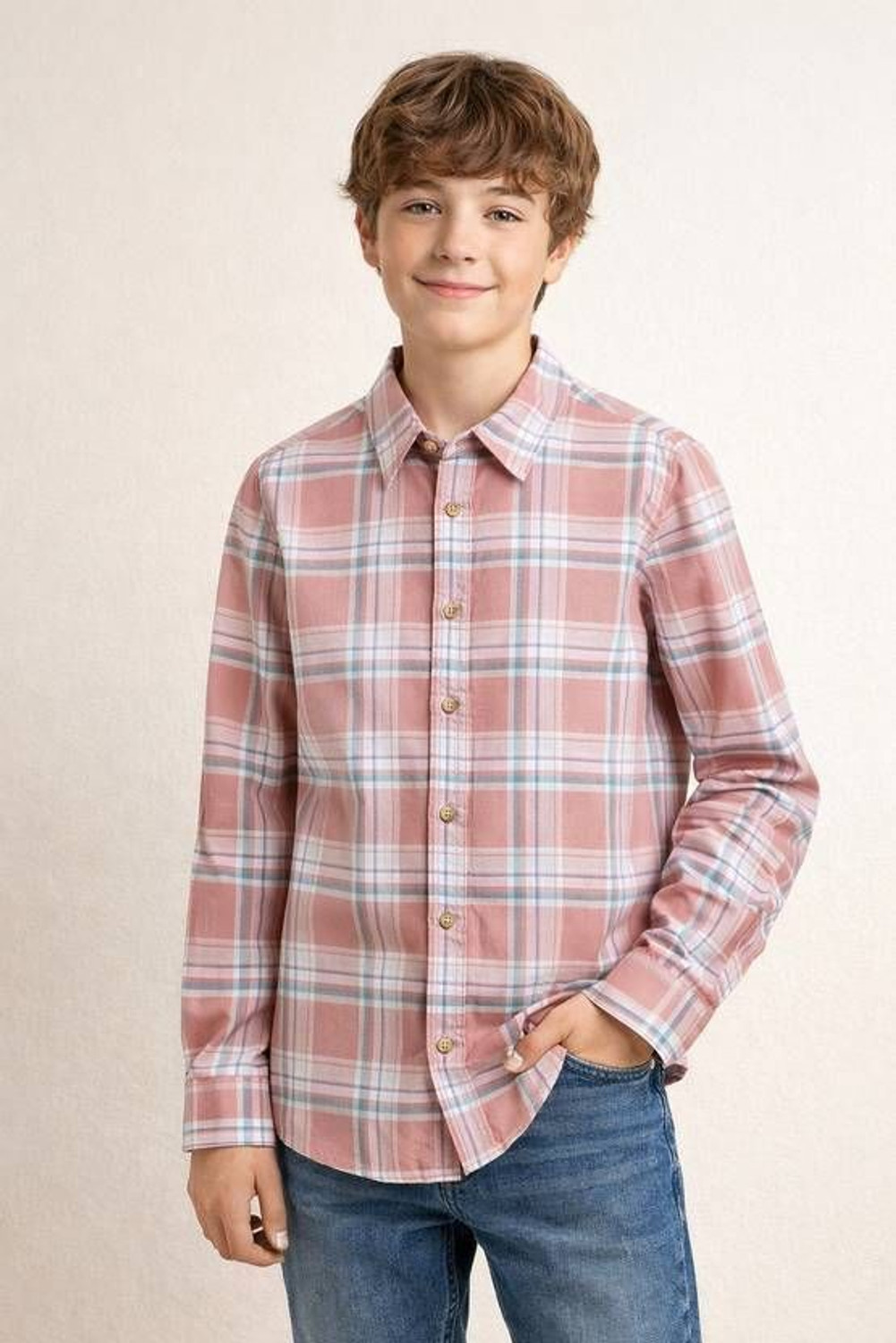 Image of KILLER Boys Checkered Casual Multicolor Shirt