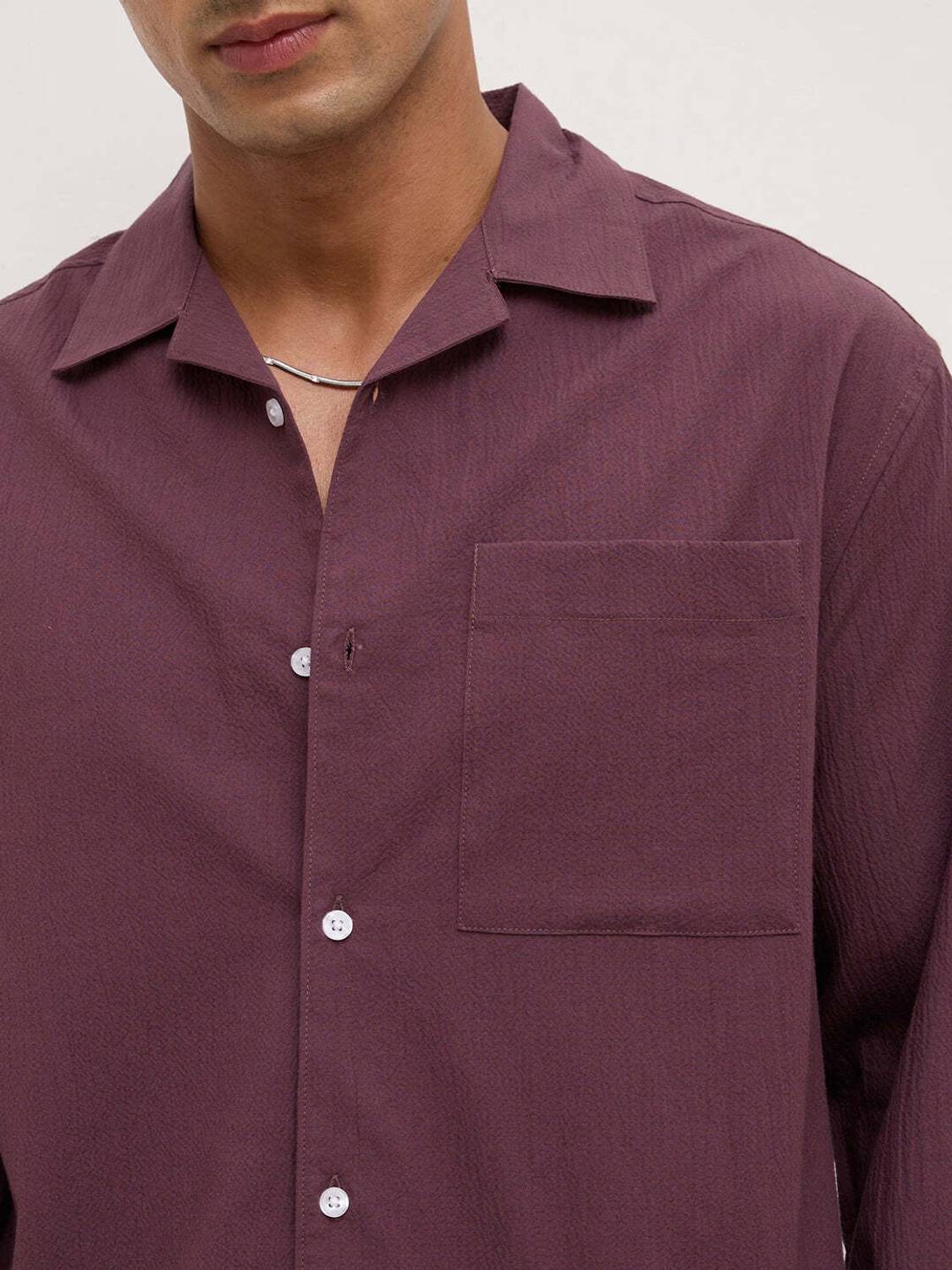 VASTRADO Men Purple Casual Shirt - Image 3