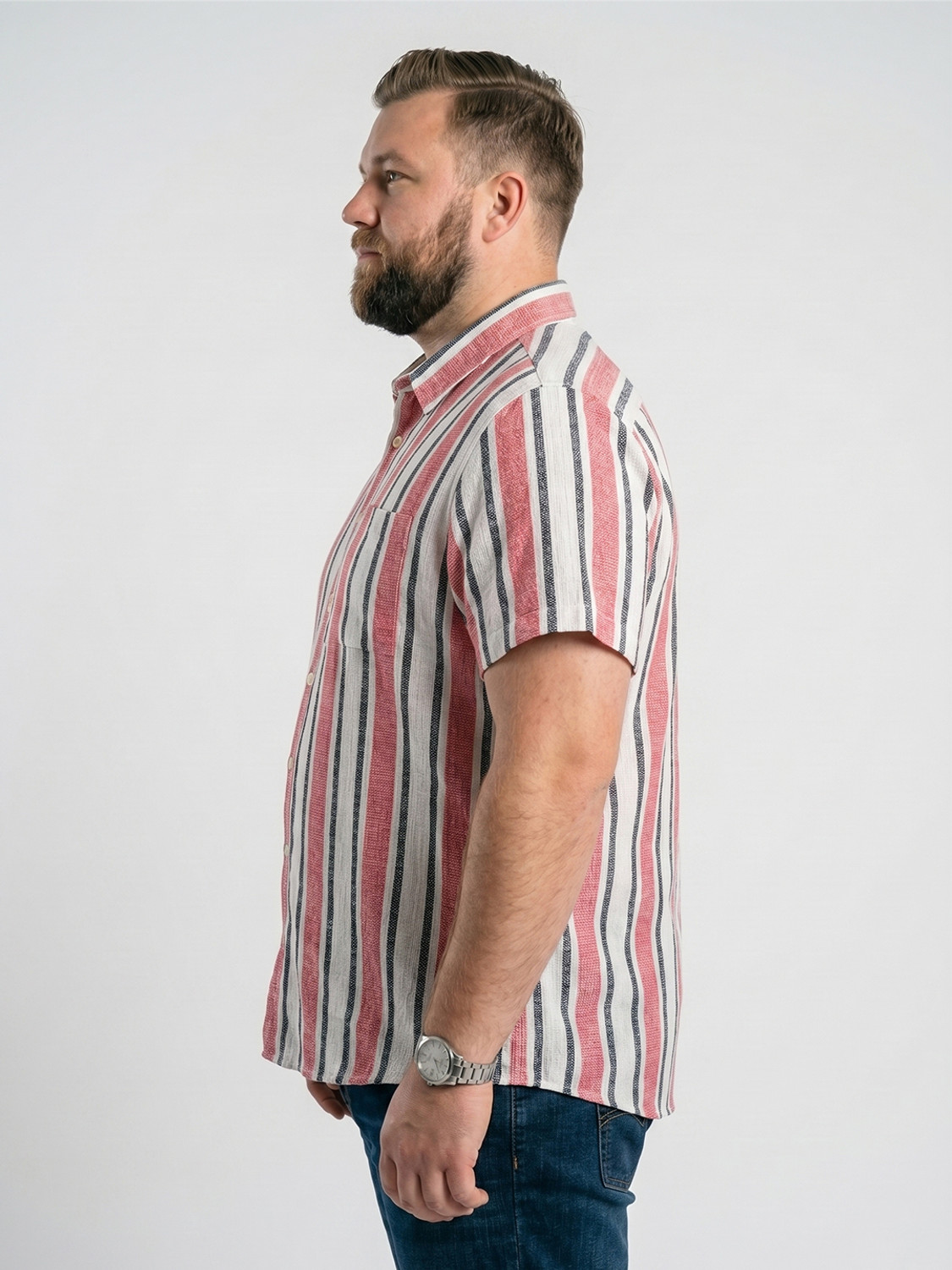 Image of bigbanana Men Striped Casual Multicolor Shirt
