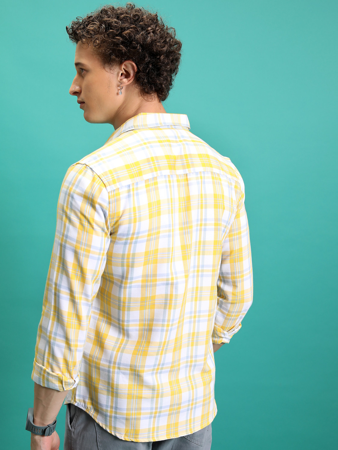 Image of HIGHLANDER Men Checkered Casual Multicolor Shirt