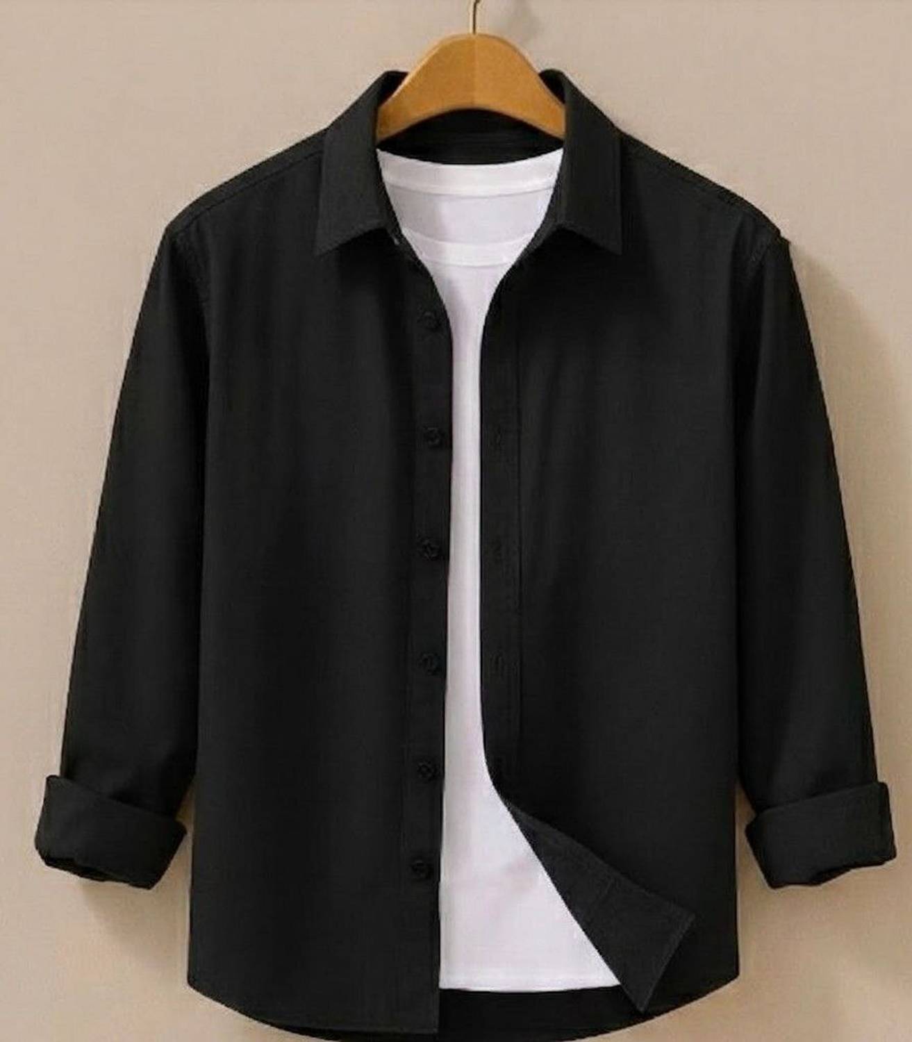 JCOSTA Men Black Casual Shirt - Image 1