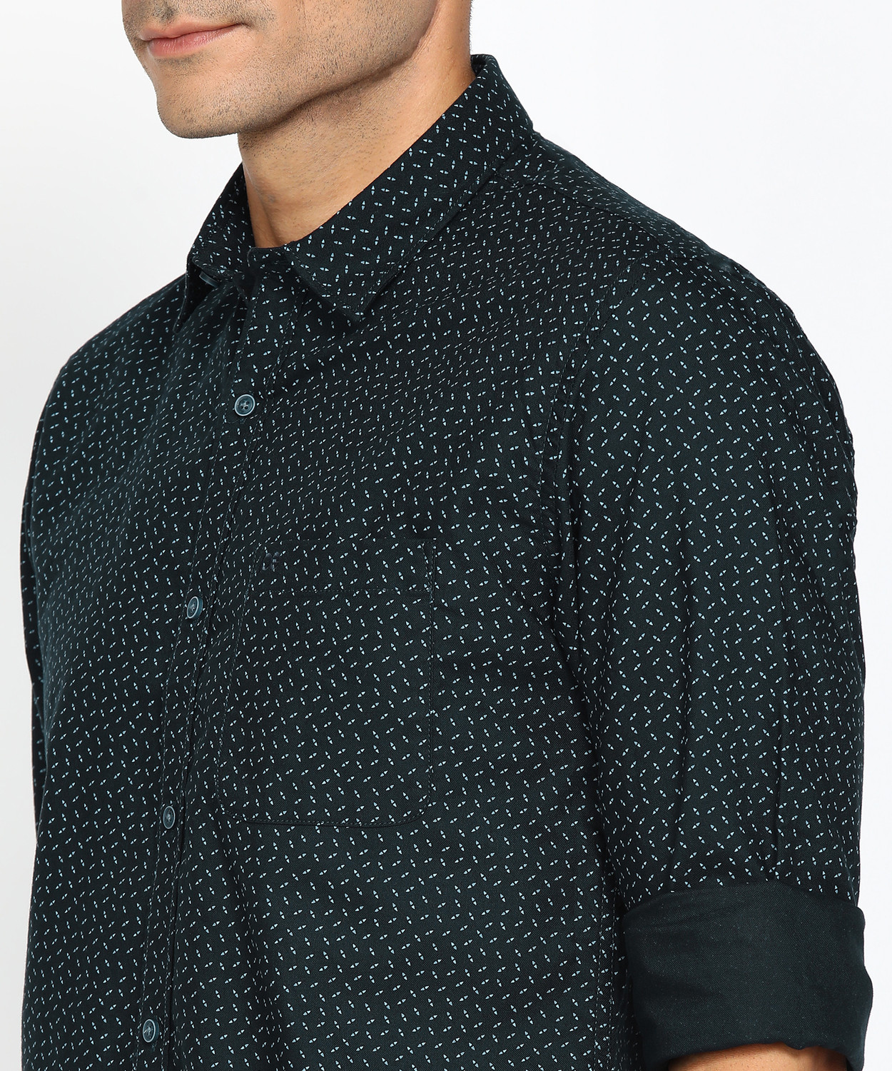 Image of PETER ENGLAND Men Printed Casual Multicolor Shirt