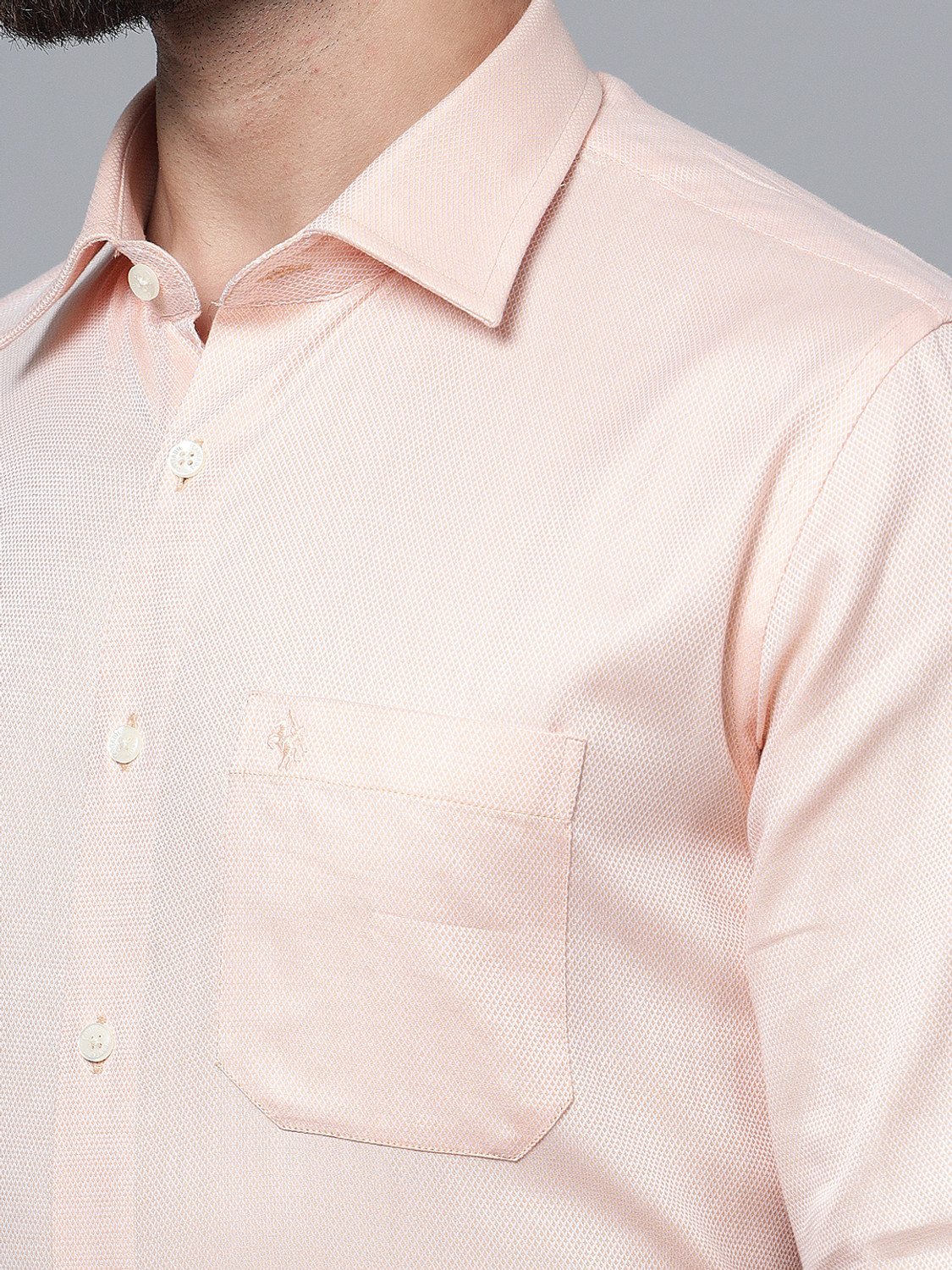 Image of CANTABIL Men Regular Fit Solid Spread Collar Formal Shirt