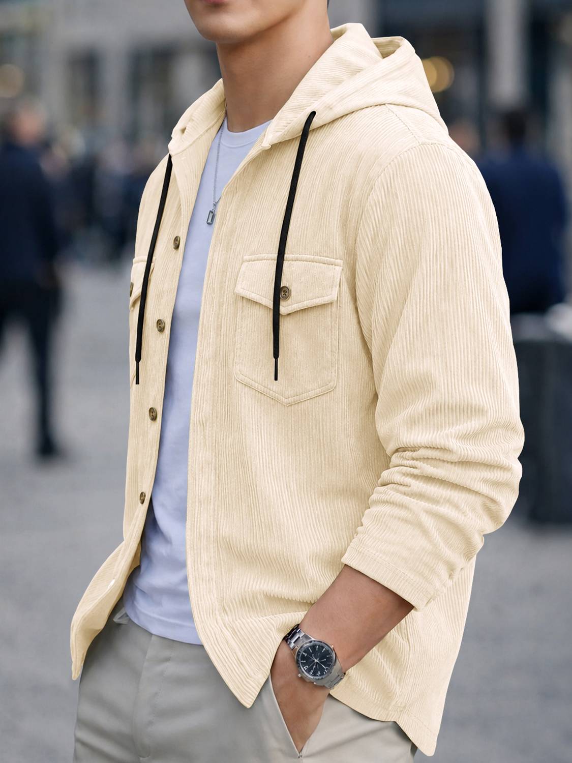 EyeBogler Men Beige Casual Shirt - Image 3
