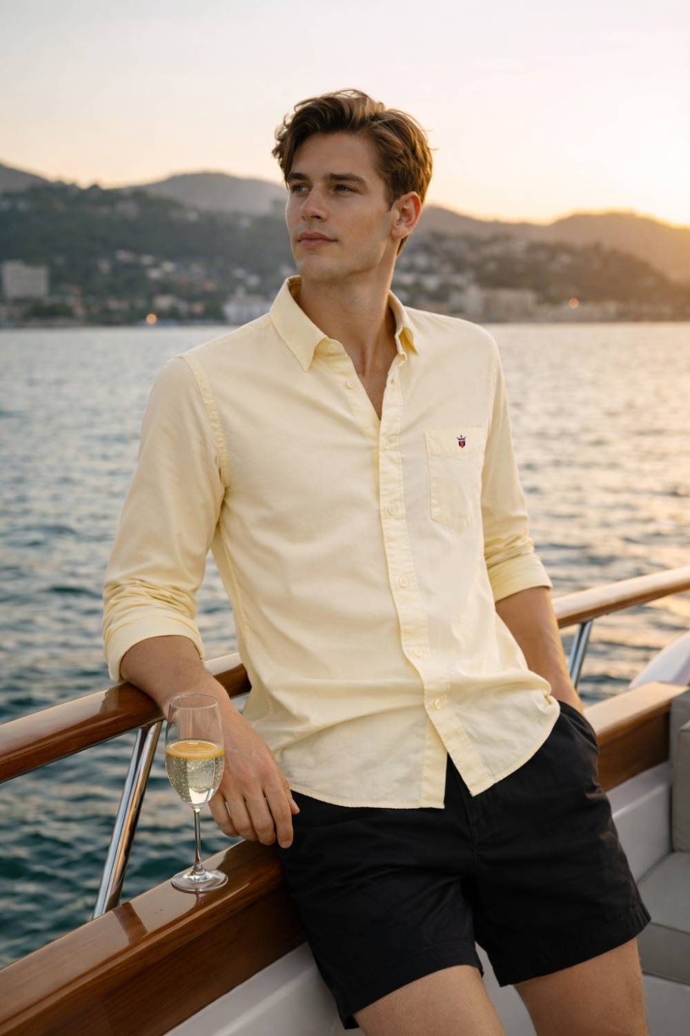 Louis Philippe Men Yellow Casual Shirt - Image 4