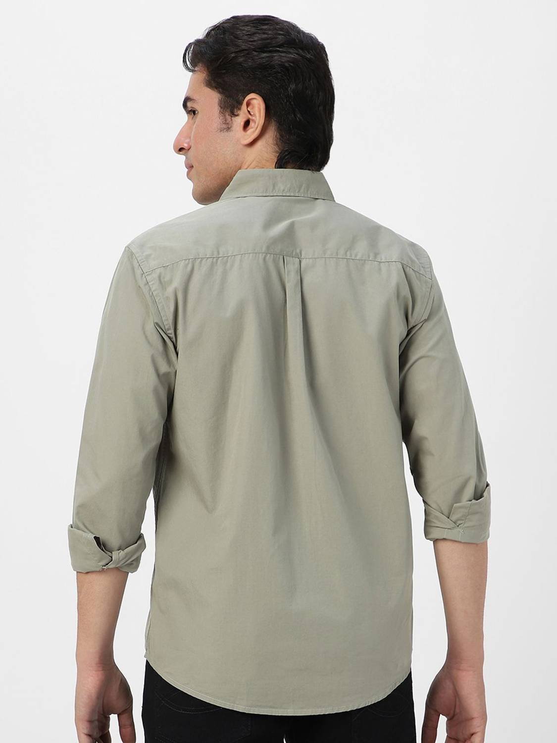 Urbano Men Beige Casual Shirt - Image 3