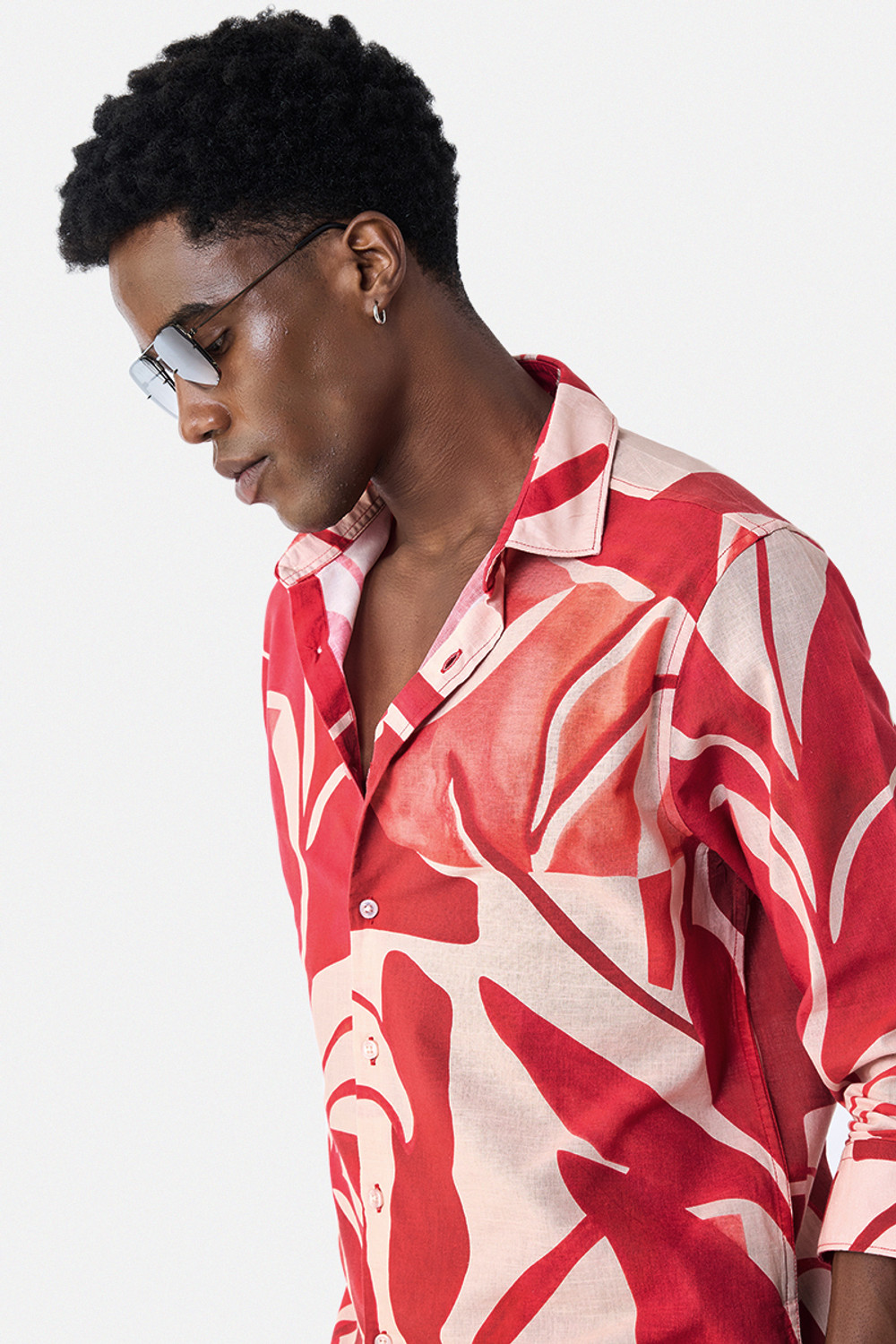 Image of Snitch Men Regular Fit Printed Spread Collar Casual Shirt