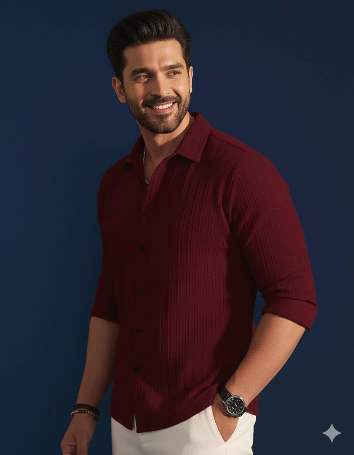 METRONAUT Men Red Casual Shirt - Image 3