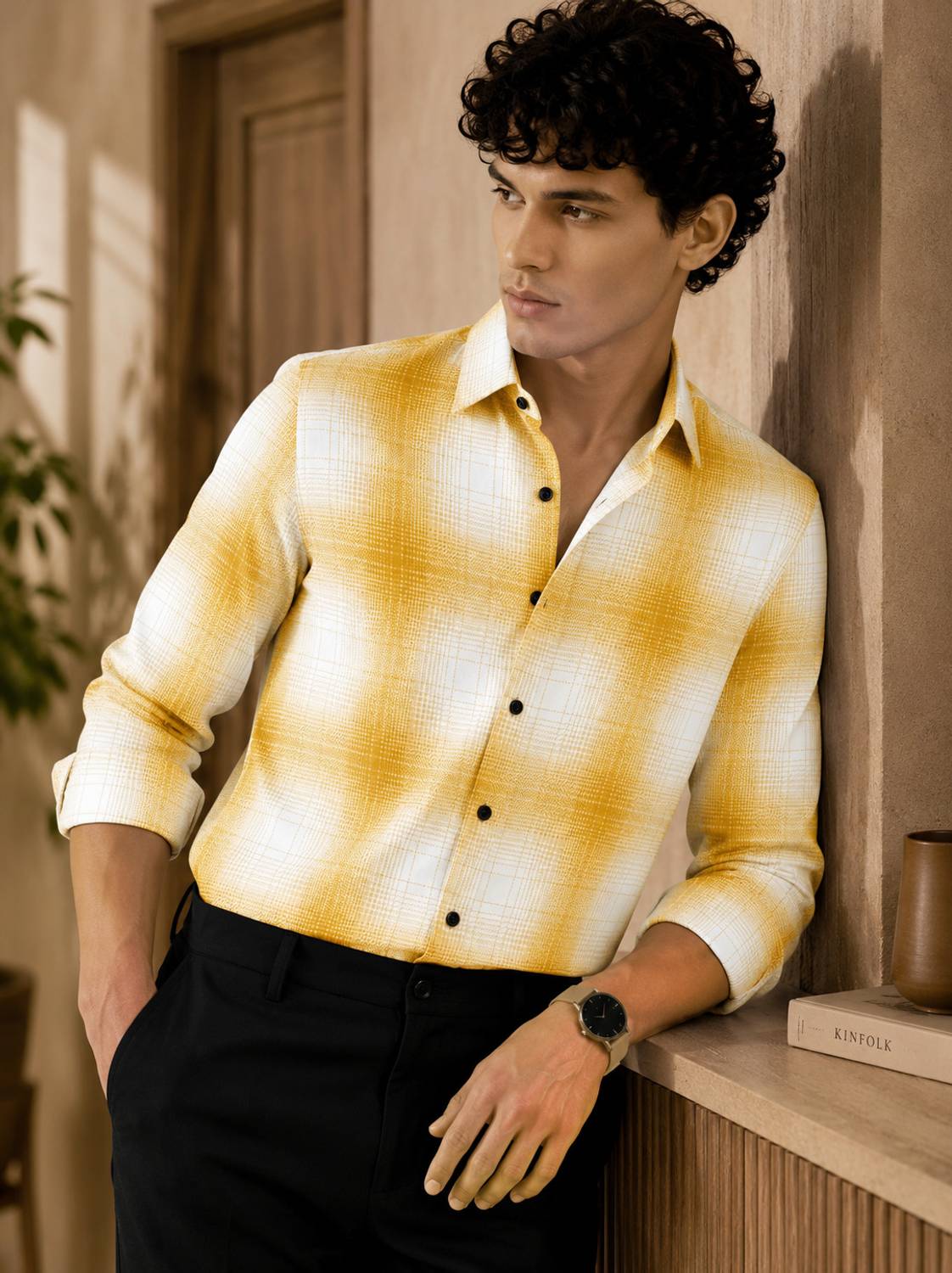 Black Deer Men Checkered Multicolor Shirt - Image 3