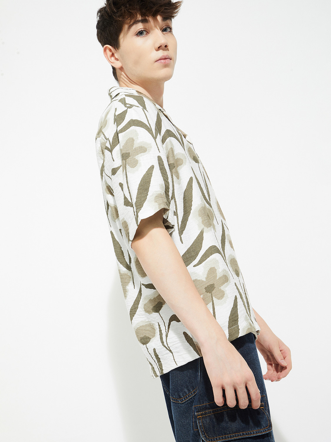 Image of MAX Men Printed Casual Multicolor Shirt