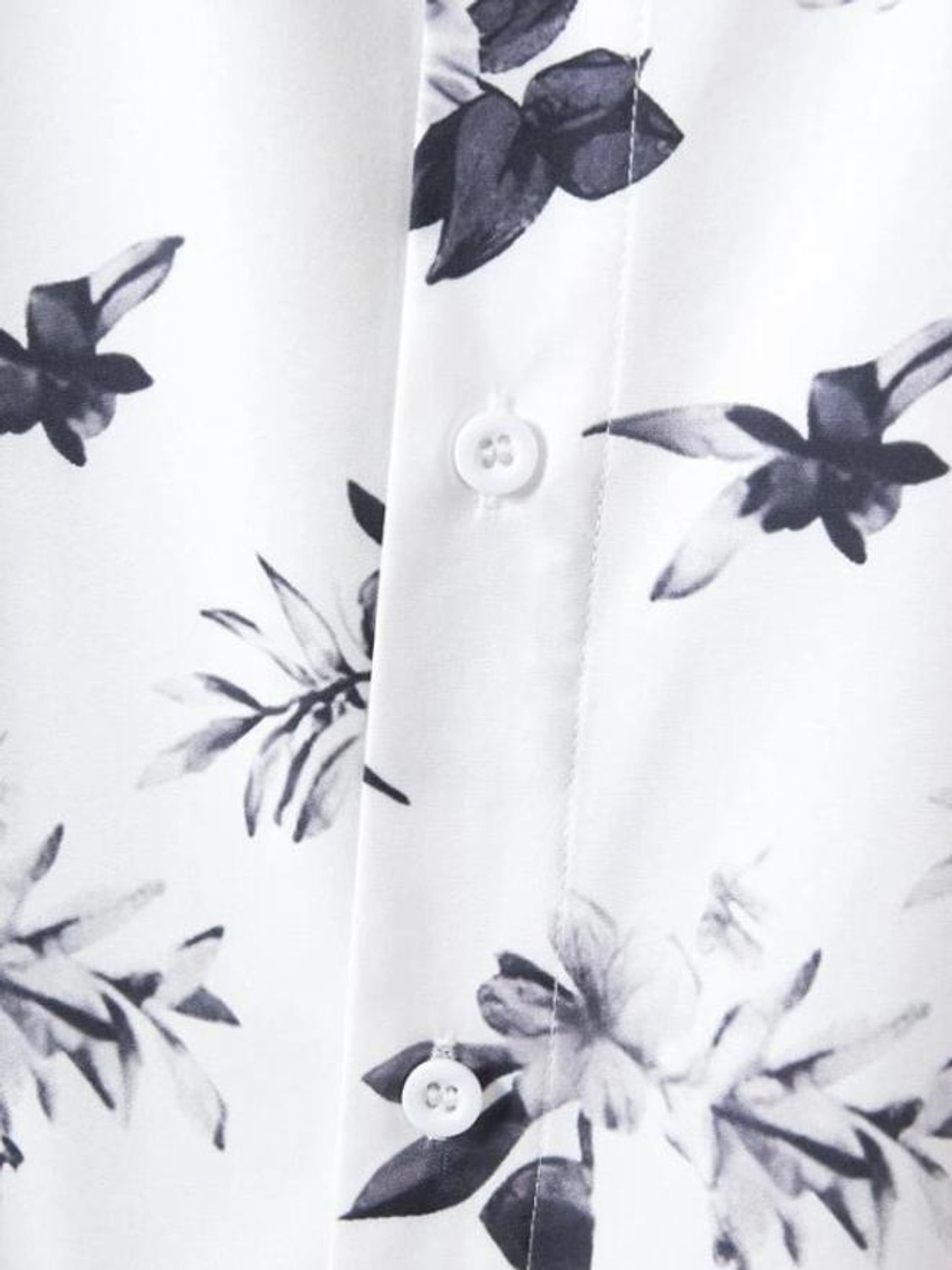 Image of ZONANZA Men Printed Casual White, Black, Orange Shirt