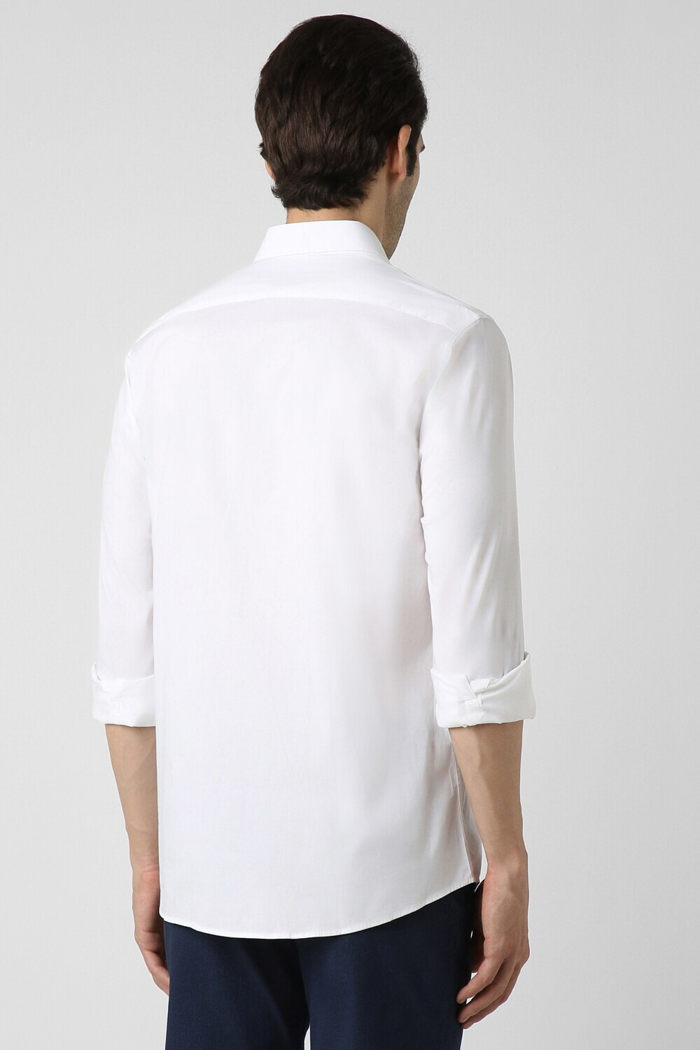 Image of PETER ENGLAND Men Solid Casual White Shirt