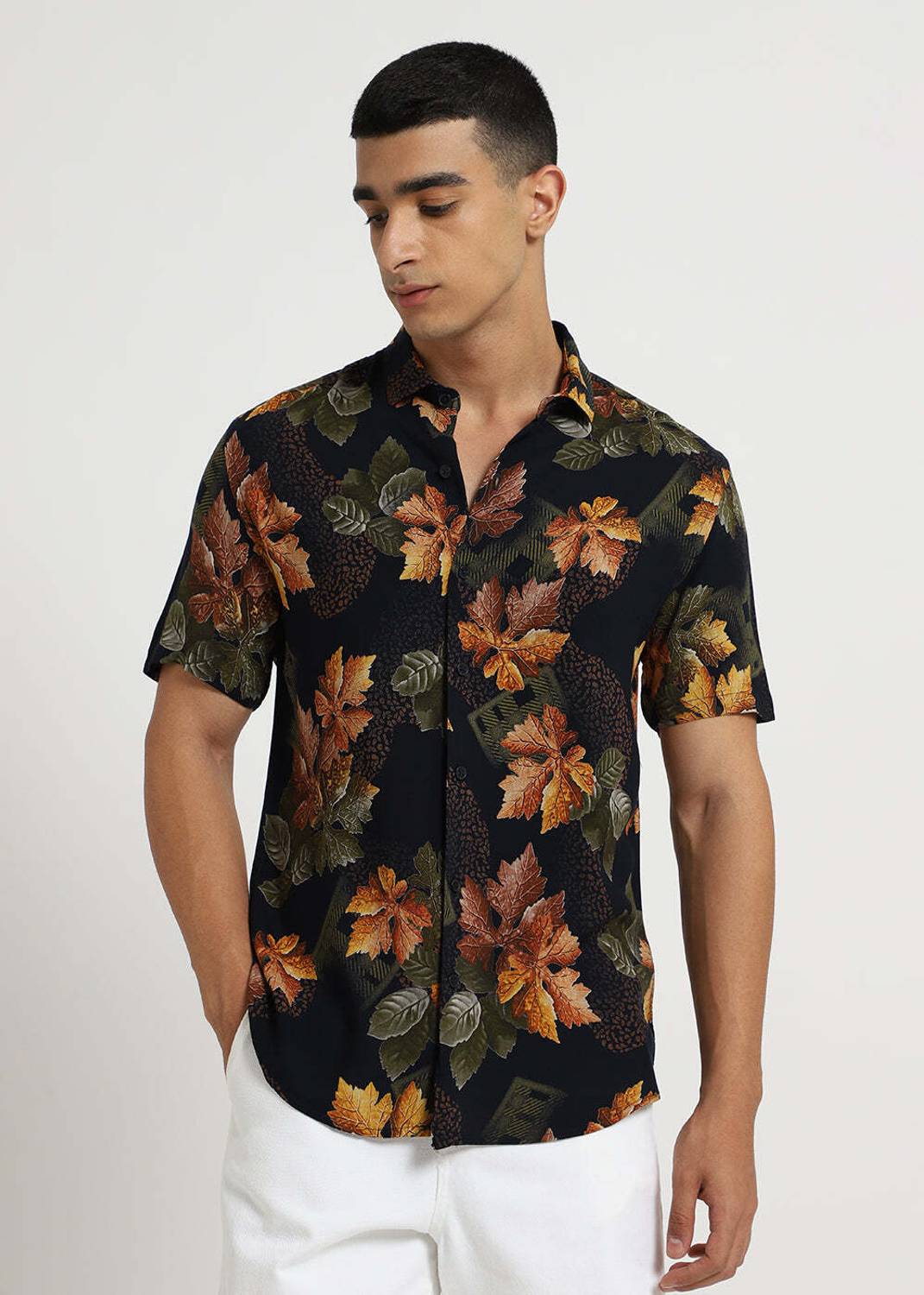 Banana Club Men Floral Print Casual Multicolor Shirt