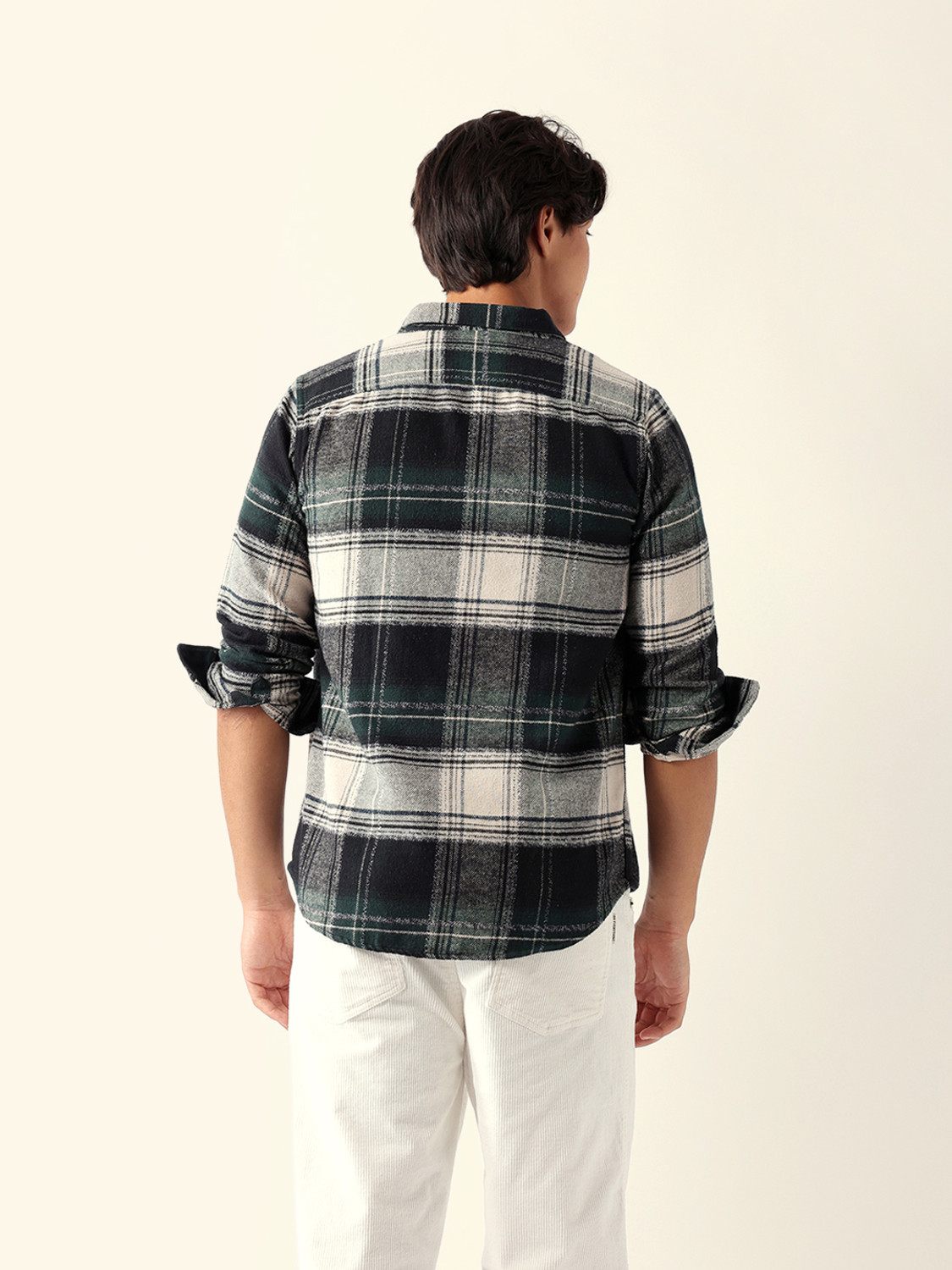 Image of THE BEAR HOUSE Men Checkered Casual Multicolor Shirt