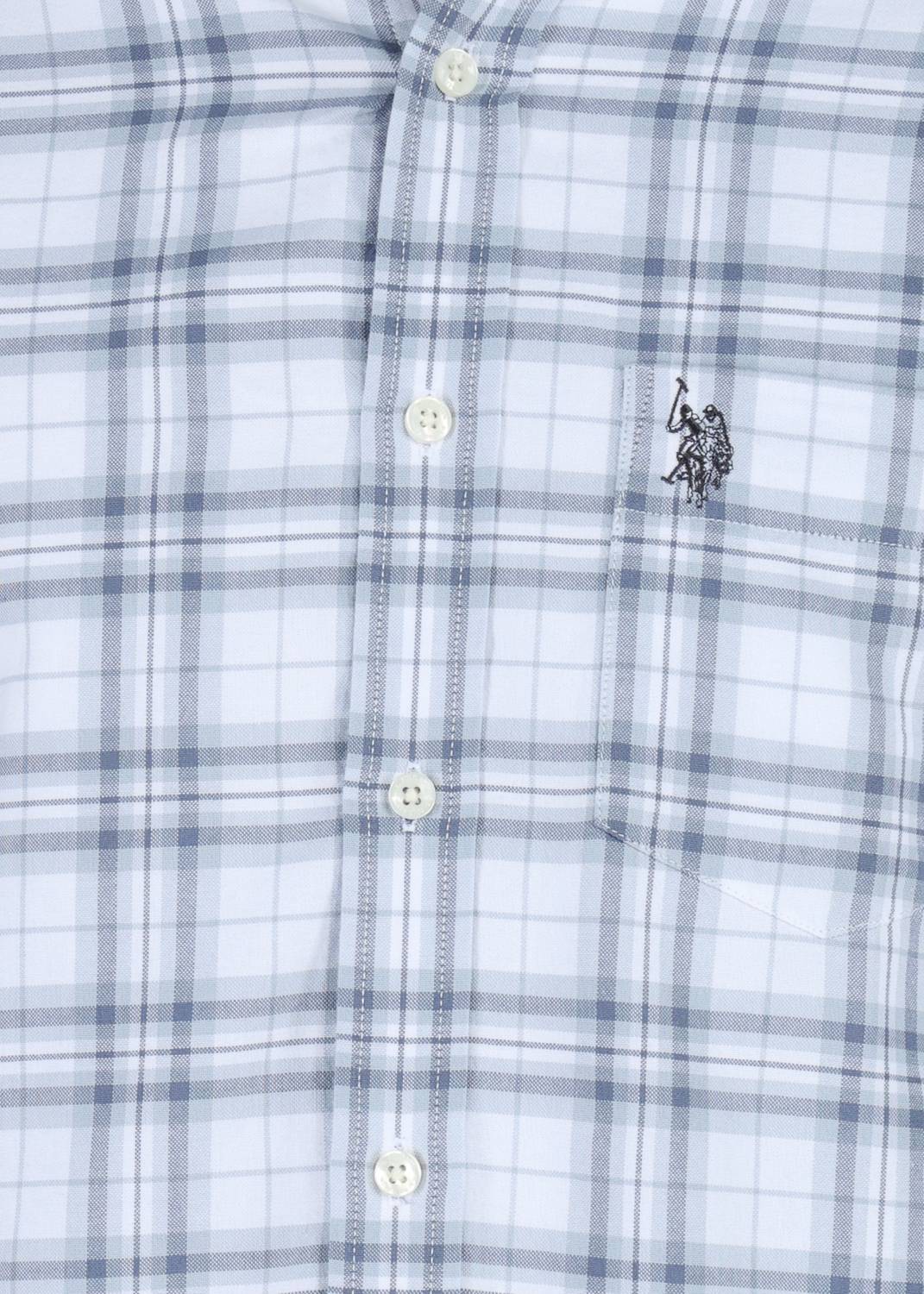 U.S. POLO ASSN. Men Grey Casual Shirt - Image 5