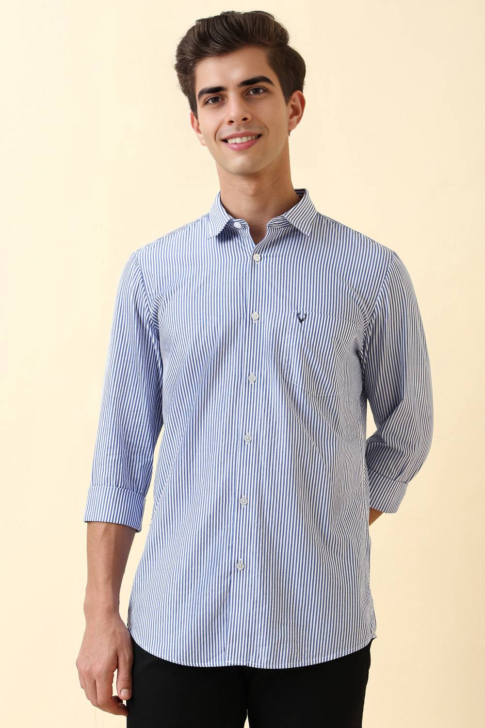 Allen Solly Men Regular Fit Striped Casual Shirt
