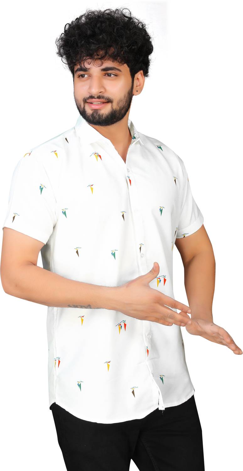 LEMBRIKA Men Printed Casual Multicolor Shirt