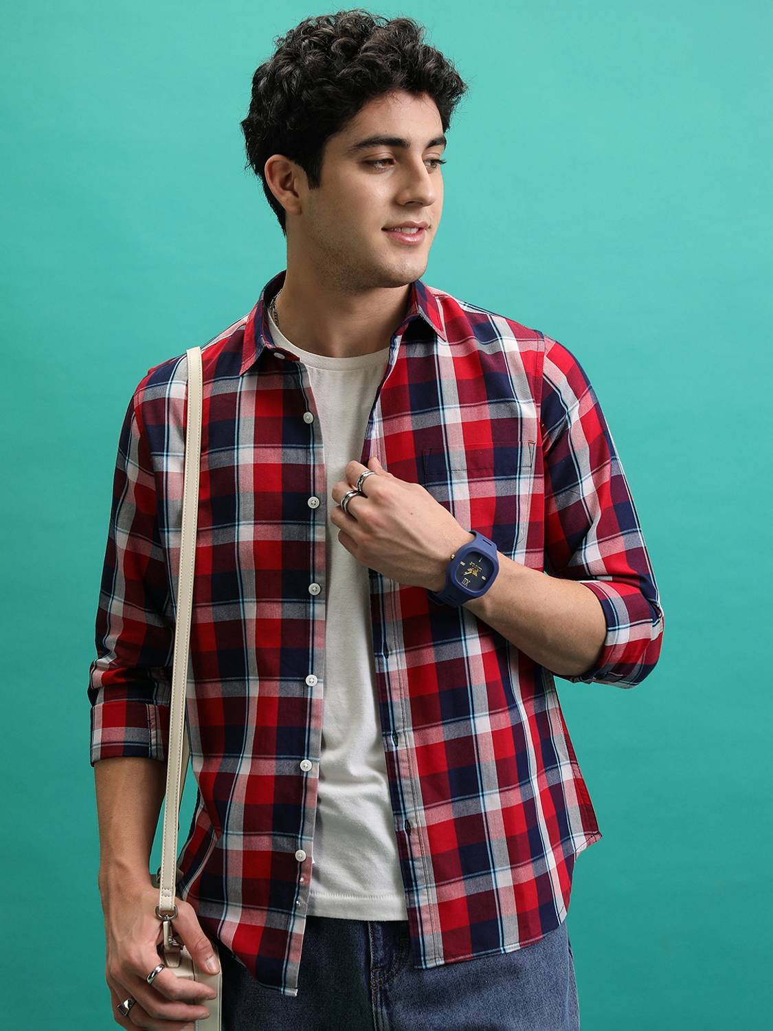 HIGHLANDER Men Checkered Multicolor Shirt - Image 1