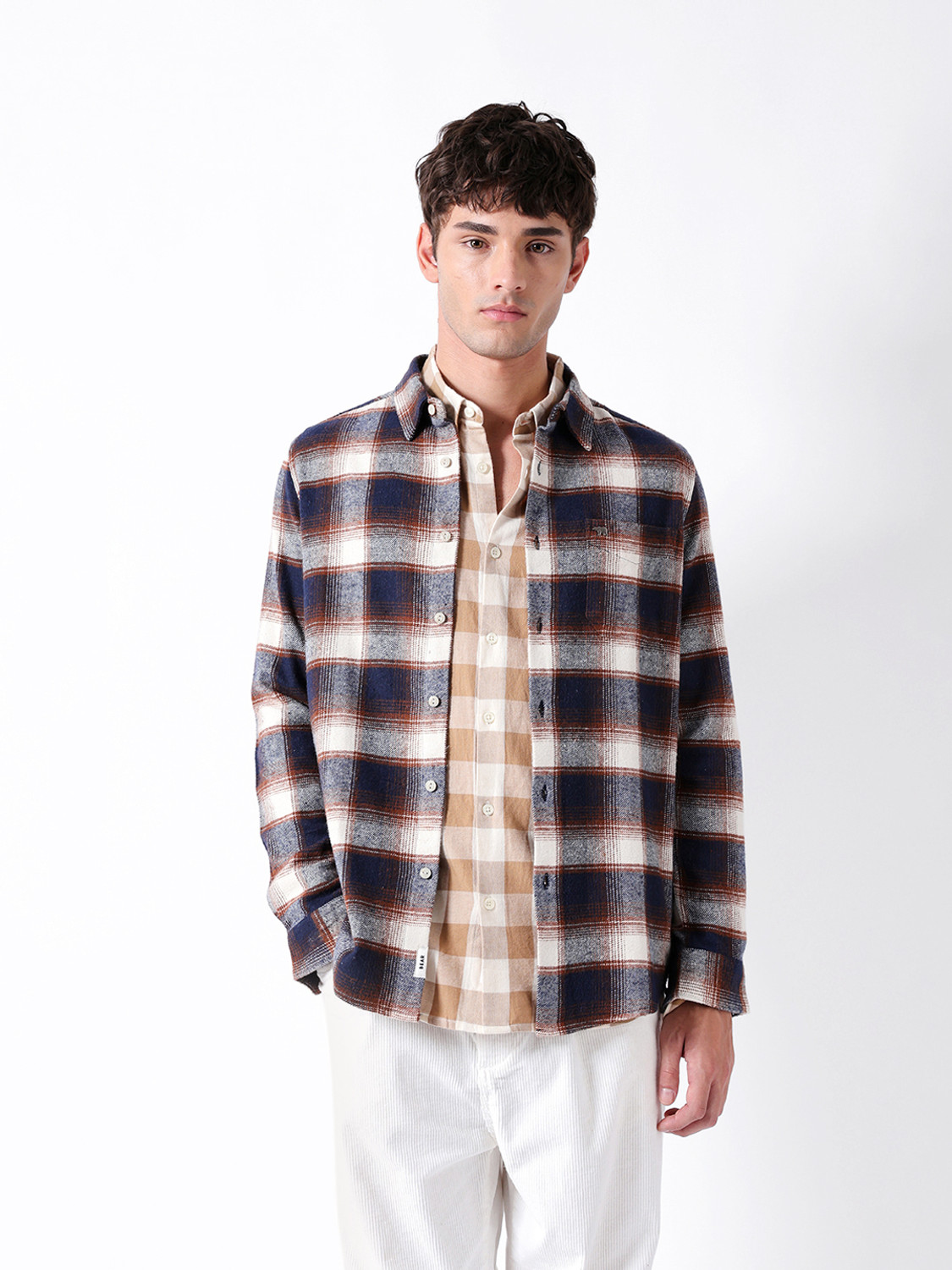 Image of THE BEAR HOUSE Men Checkered Casual Multicolor Shirt