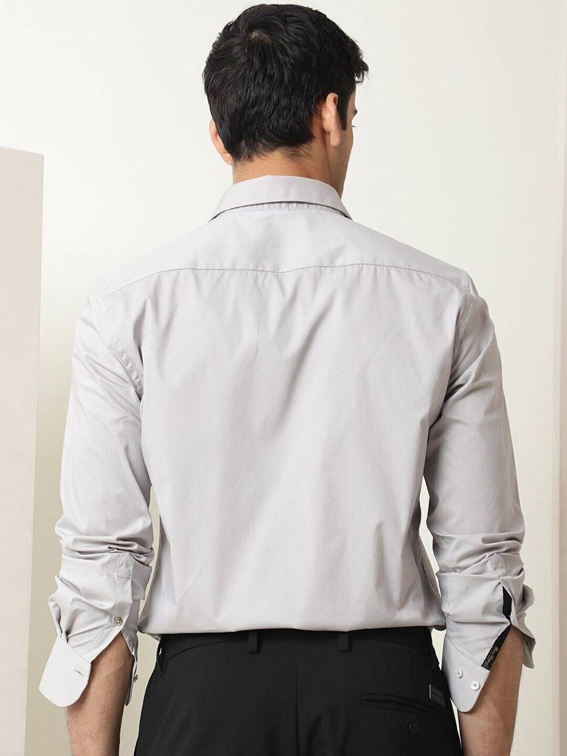 RARE RABBIT Men Grey Casual Shirt - Image 3