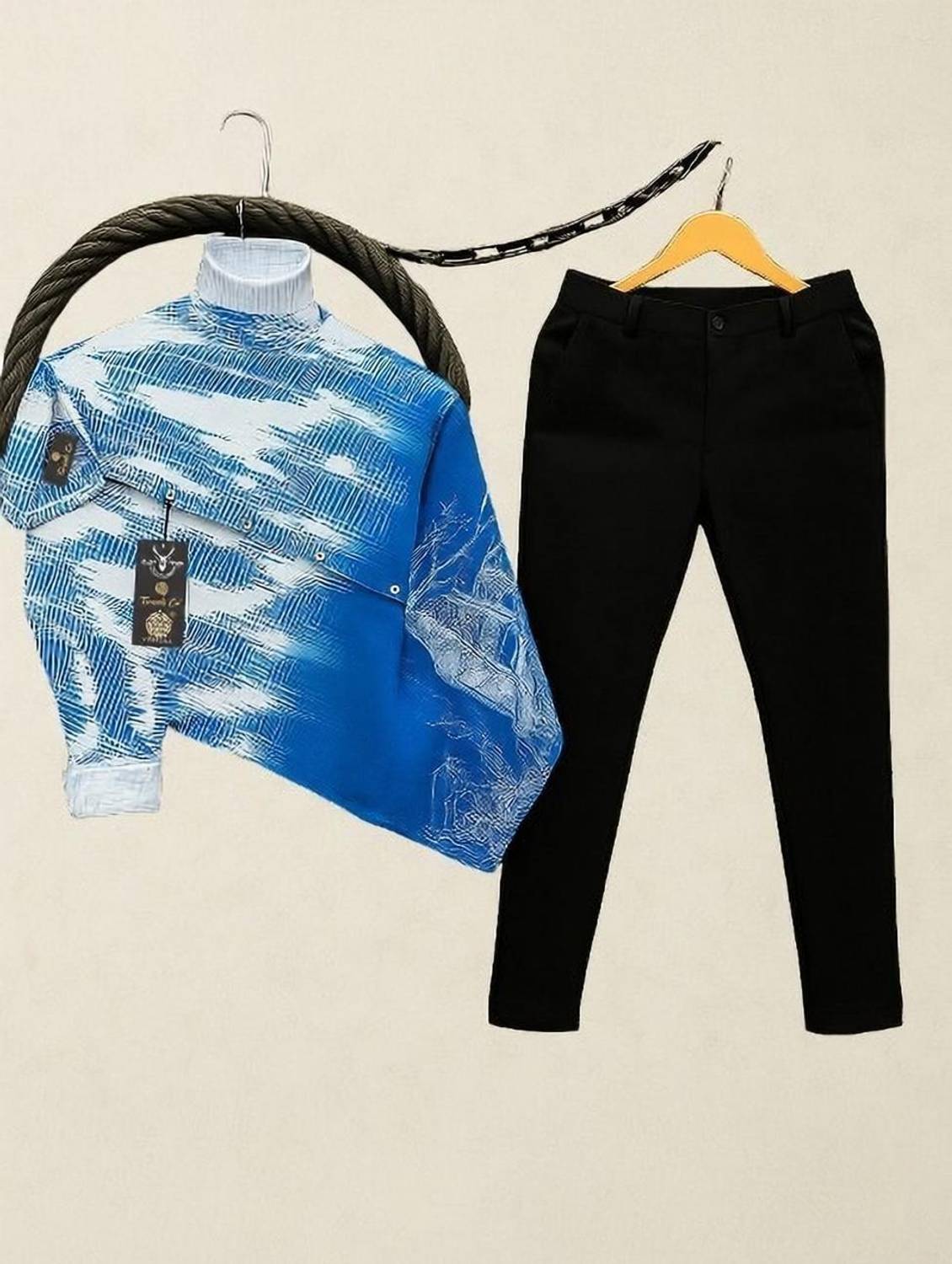 TorontoCN Men Solid Casual Multicolor Shirt