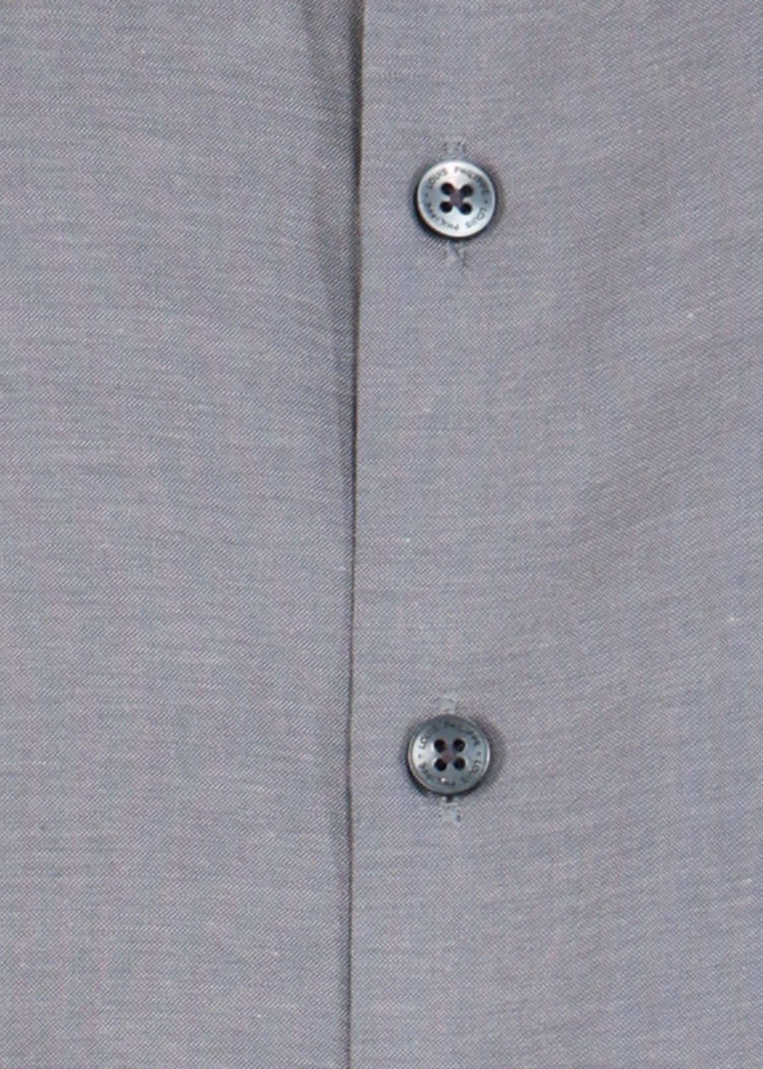 Image of LOUIS PHILIPPE Men Solid Formal Grey Shirt