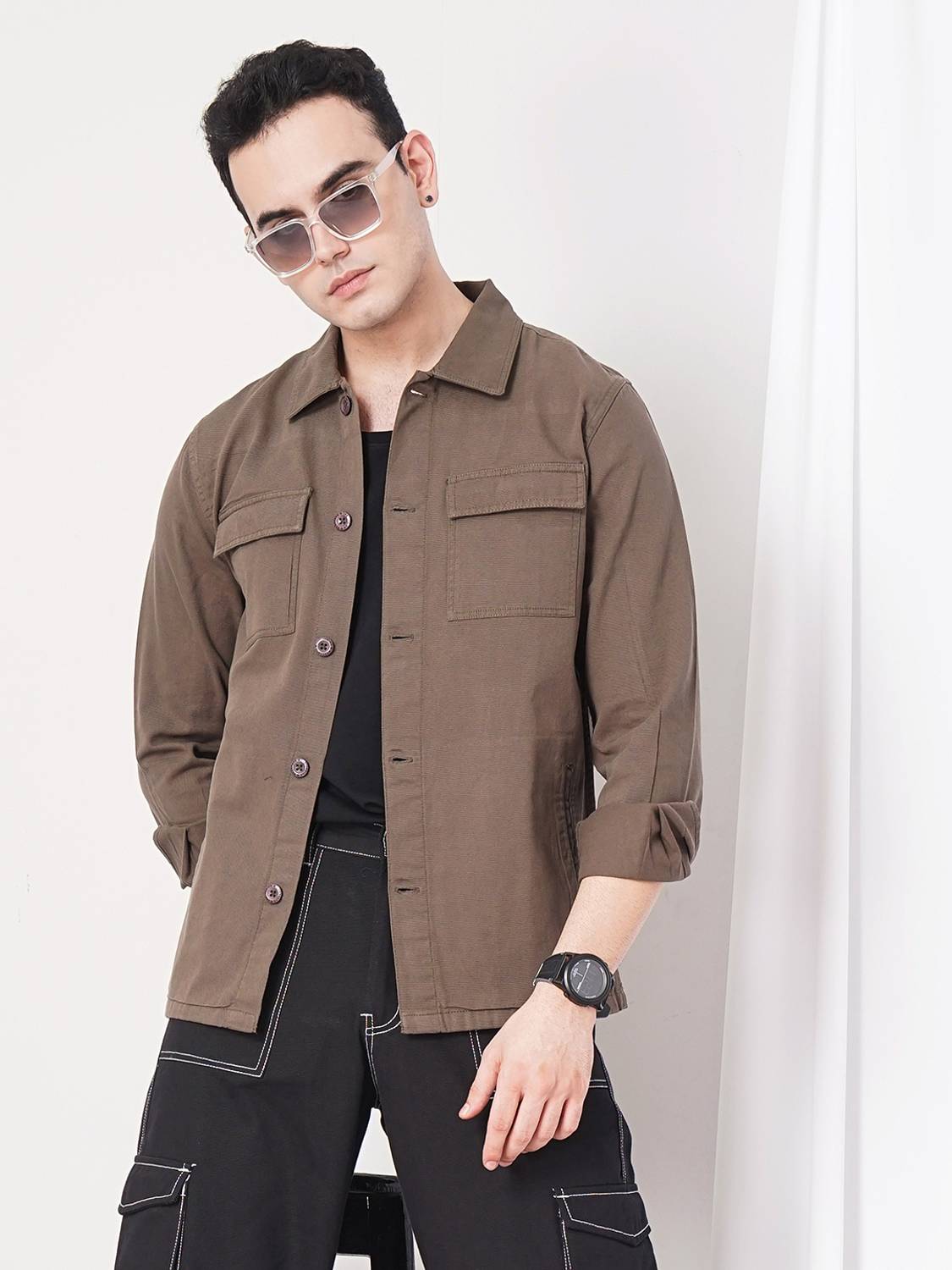 The Indian Garage Co. Men Green Casual Shirt - Image 1