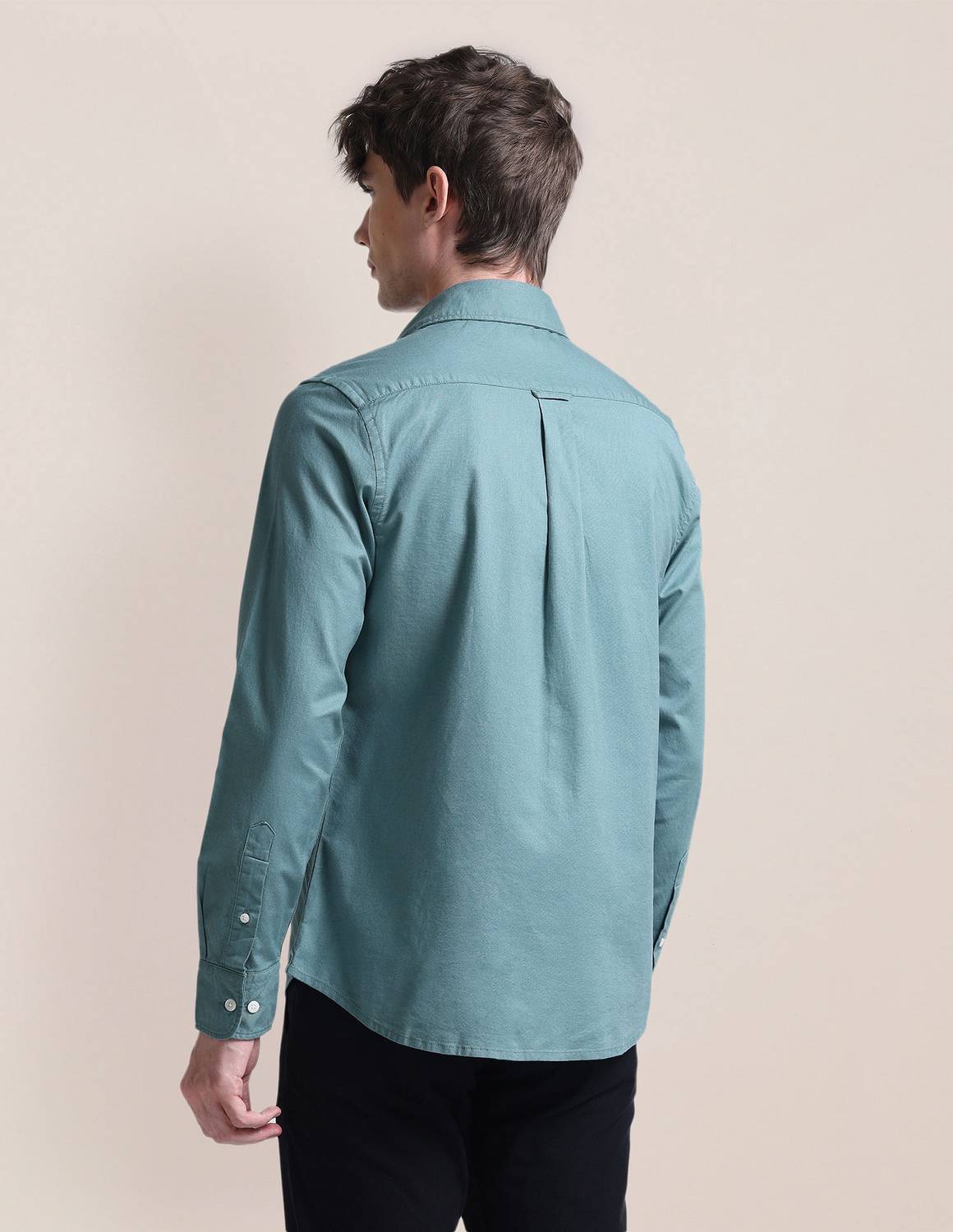 U.S. POLO ASSN. Men Light Green Casual Shirt - Image 5