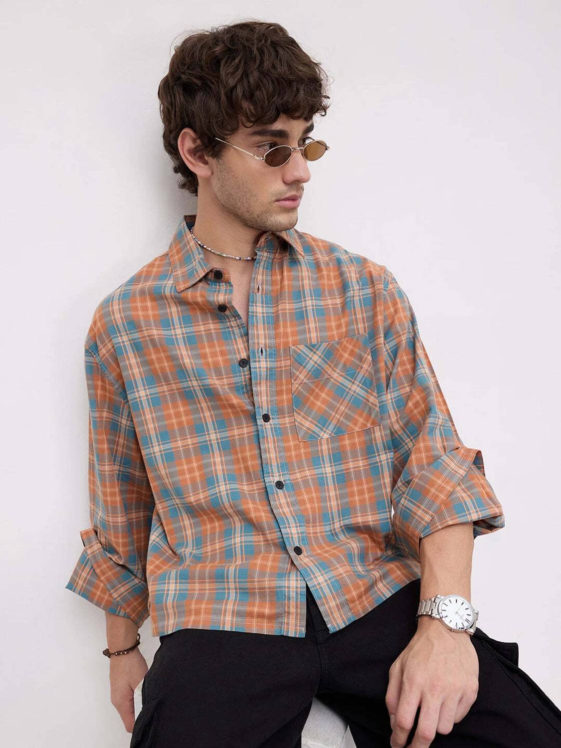 VASTRADO Men Checkered Multicolor Shirt - Image 2