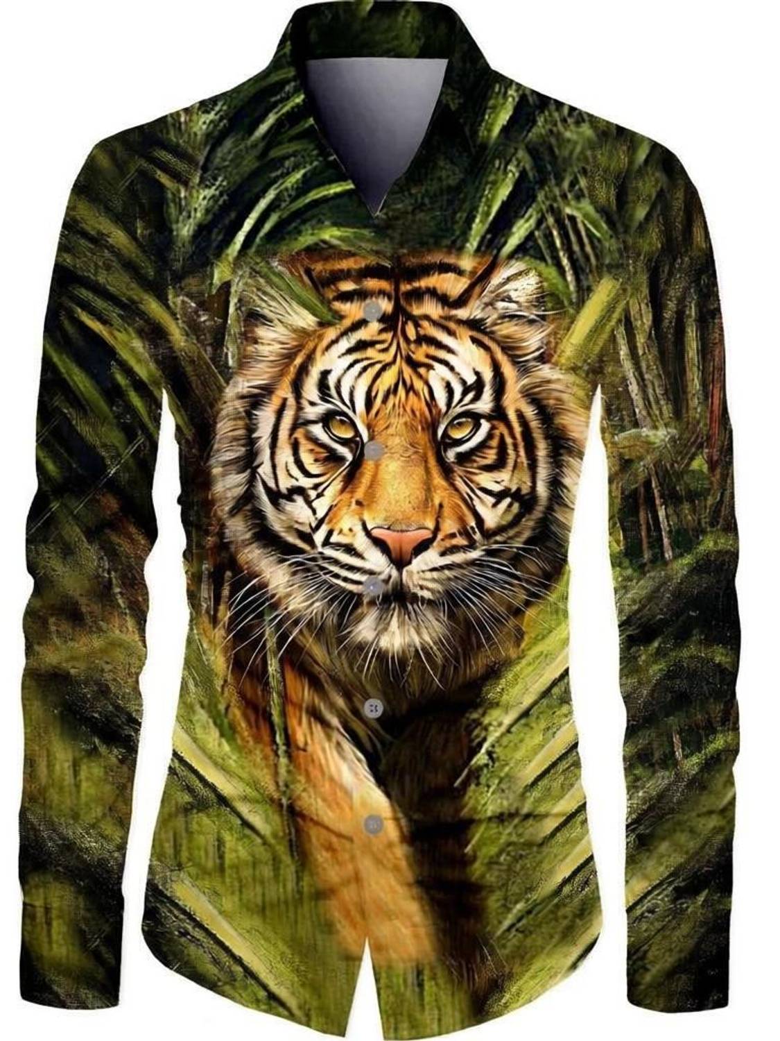 AviraEnterprise Men Printed Casual Green Shirt