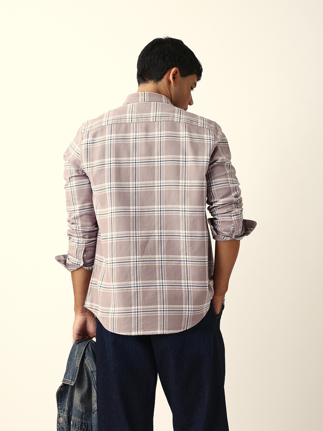 Image of THE BEAR HOUSE Men Checkered Casual Multicolor Shirt